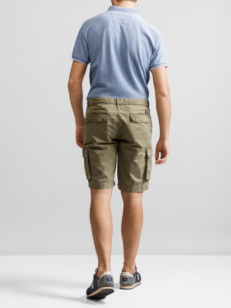 Mike Cargo twill shorts 7232238_JP52_MIKE CARGO TWILL BERMUDA_BACK_GMM_L_Mike Cargo twill shorts GMM.jpg_Back||Back