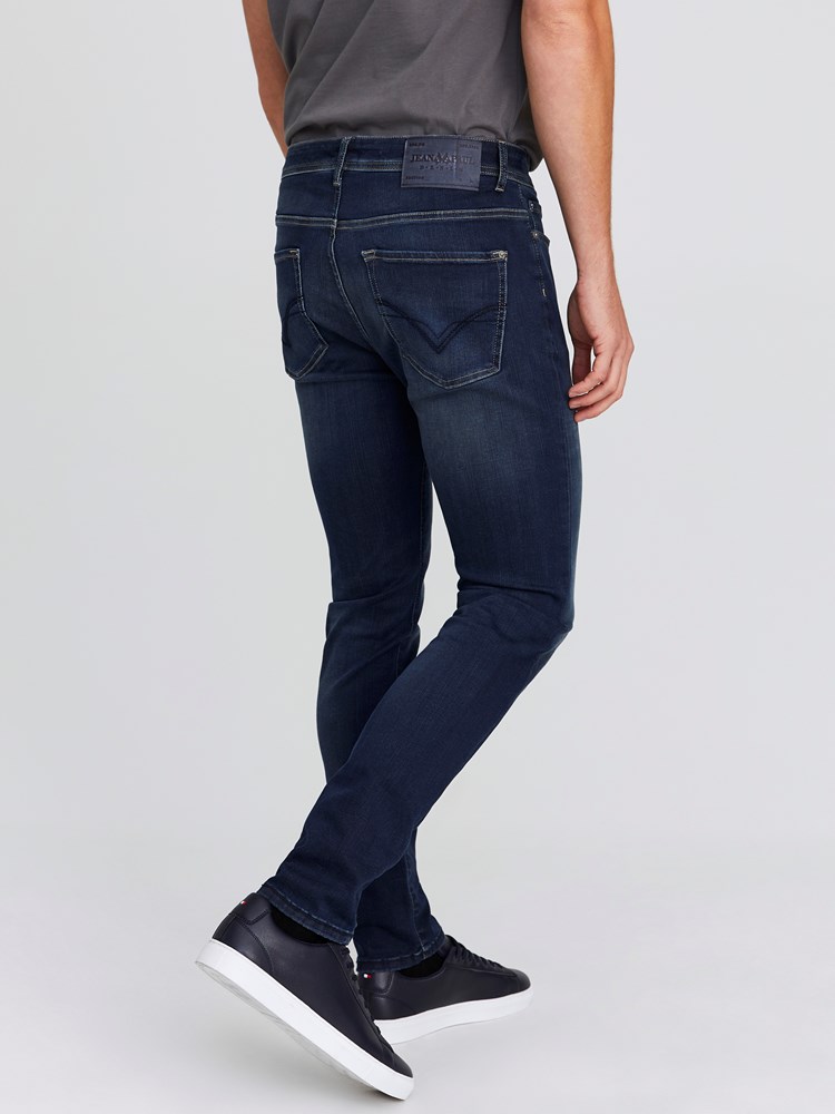 Alain Blue Tint Hyper Stretch Jeans 7244116_DAB-JEANPAUL-A20-Modell-back_74589_Alain Blue Tint Hyper Stretch Jeans DAB.jpg_Back||Back