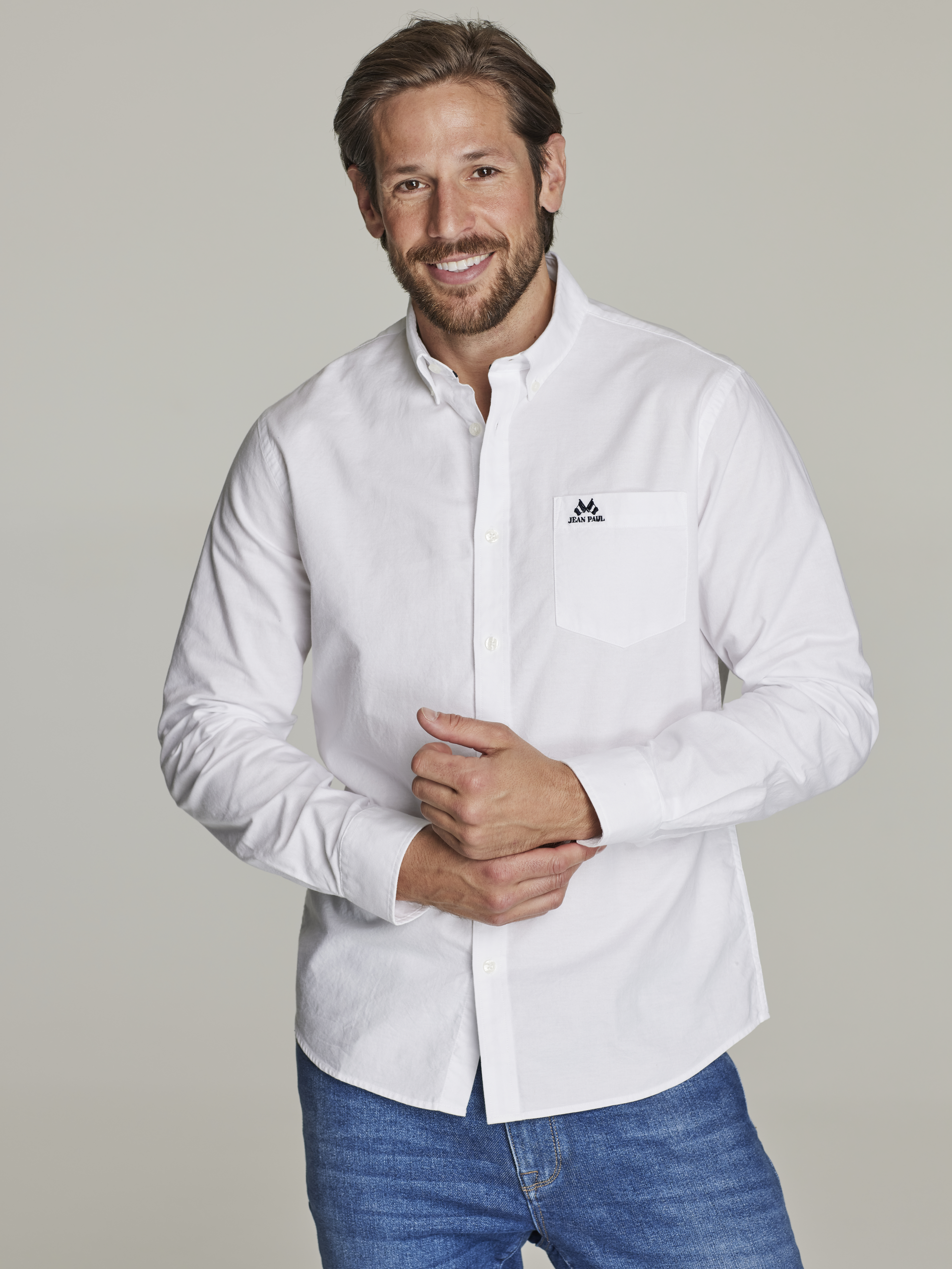 Oxford skjorte - regular fit 7249304_O68-JEANPAUL-S22-Modell-front_11374.jpg_Front||Front