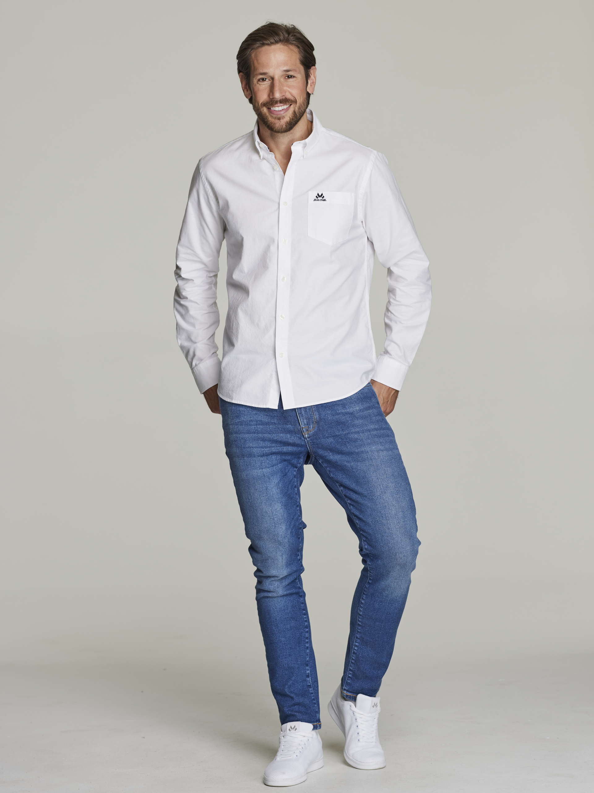 Oxford skjorte - regular fit 7249304_O68-JEANPAUL-S22-Modell-front_89409.jpg_Front||Front