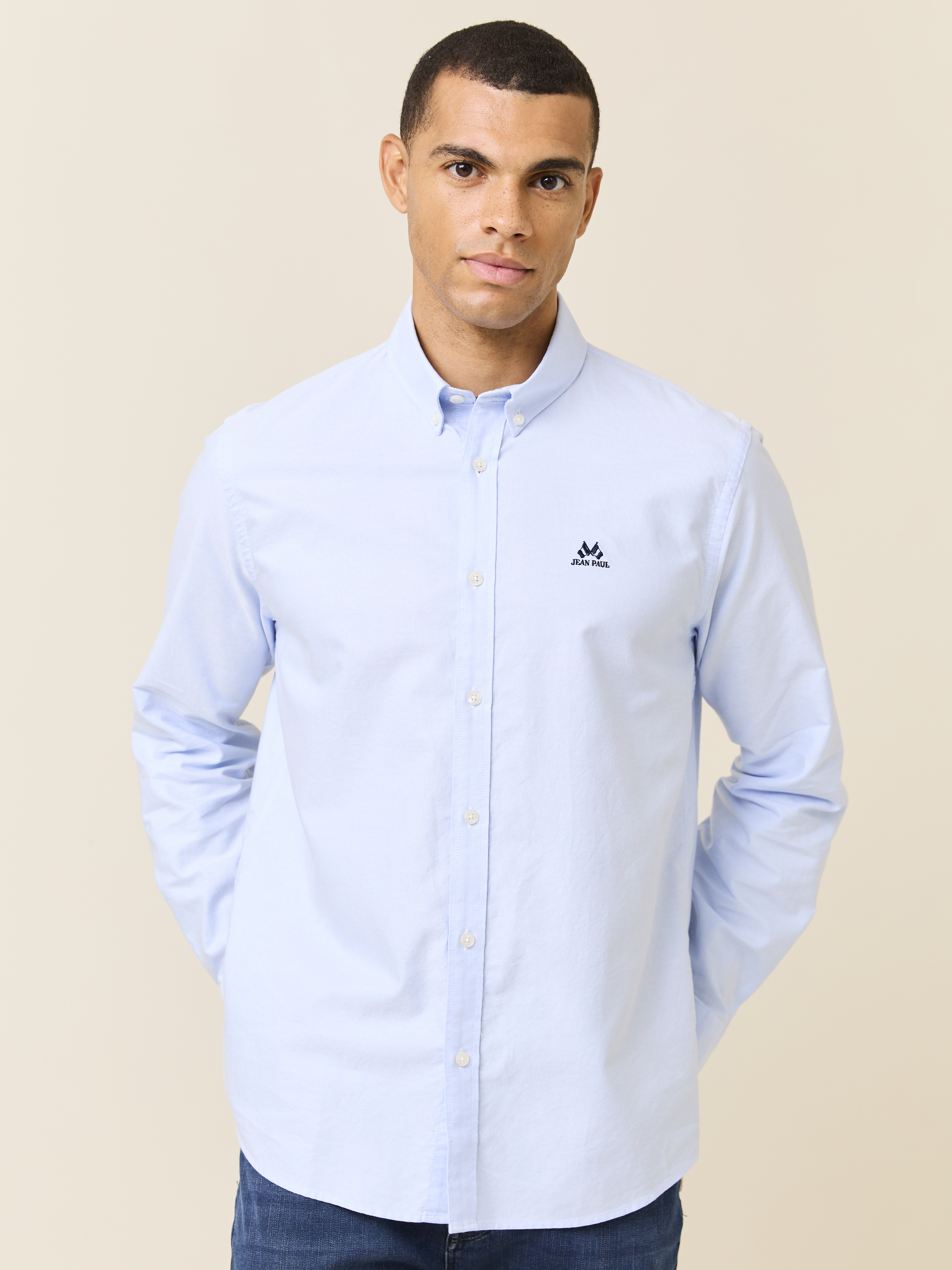 Oxford Skjorte - Regular Fit 7249305_EN3-JEANPAUL-NOS-Modell-Front_182_Oxford Skjorte - Regular Fit EN3_Oxford Skjorte - Regular Fit EN3 7249305.jpg_Front||Front