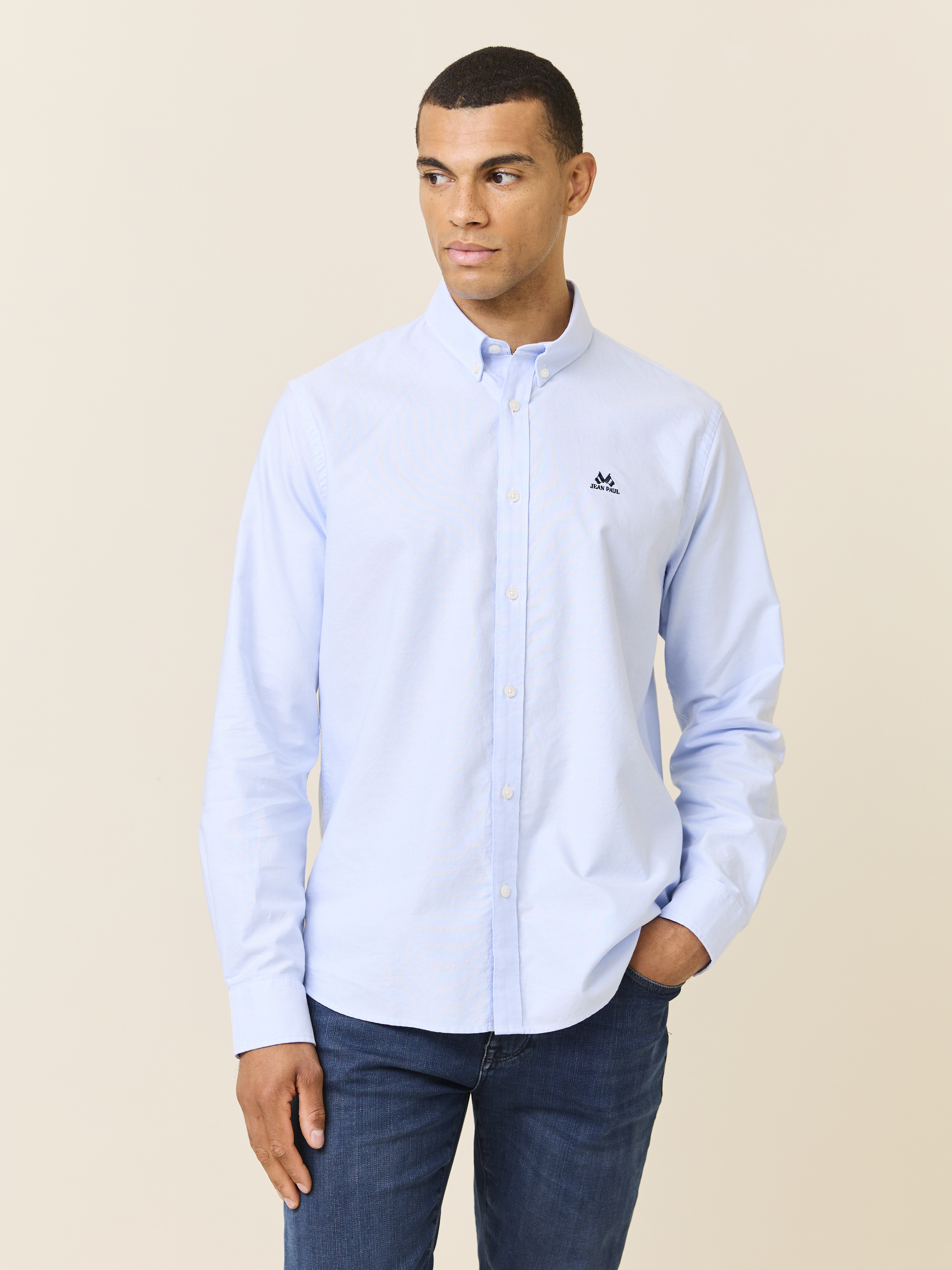 Oxford Skjorte - Regular Fit 7249305_EN3-JEANPAUL-NOS-Modell-Front_5709_Oxford Skjorte - Regular Fit EN3 7249305.jpg_Front||Front