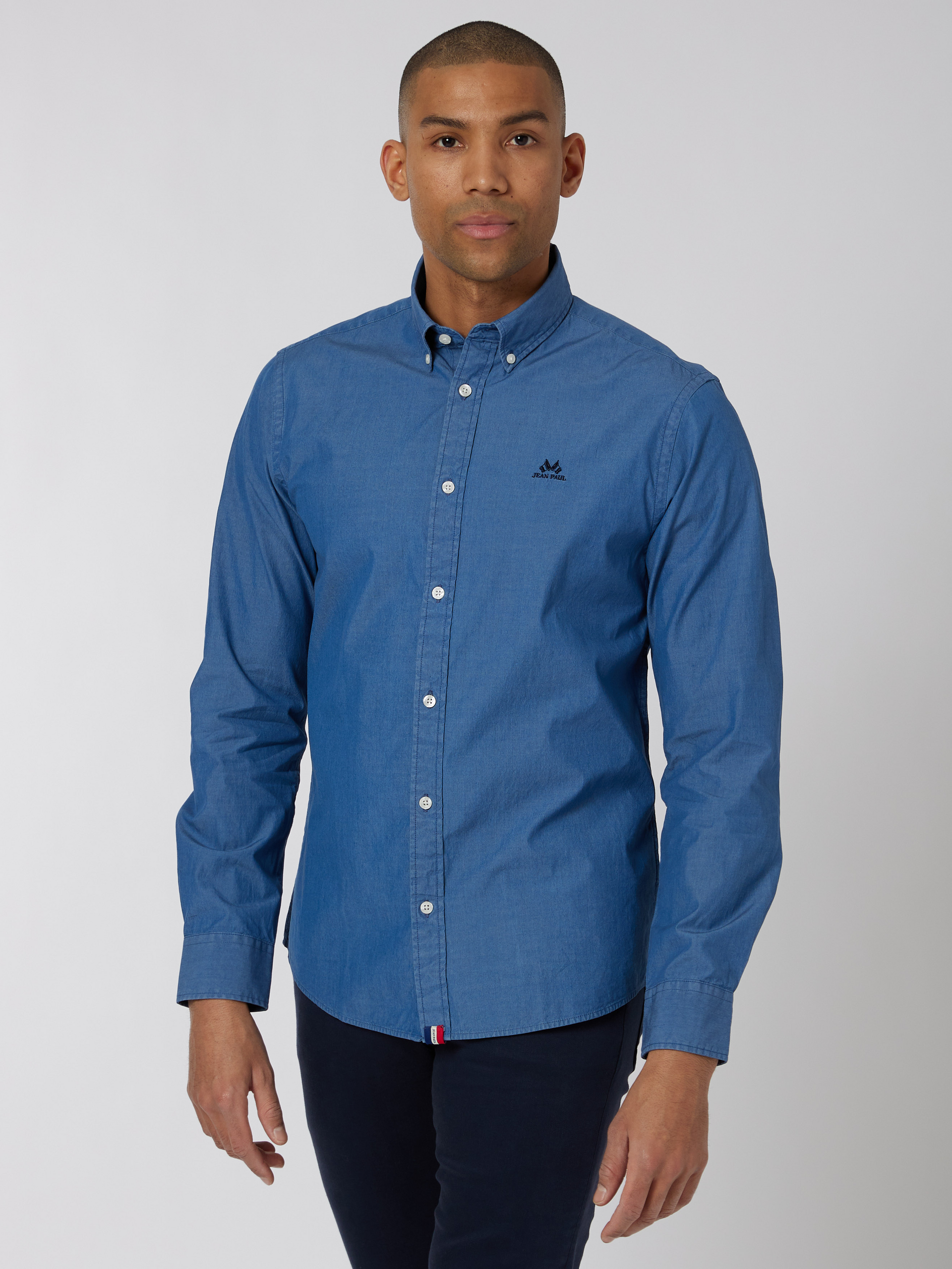 Anton indigo shirt - regular fit 7249316_D05-JEANPAUL-S22-Front_4661_Anton indigo shirt - regular fit D05.jpg_Front||Front