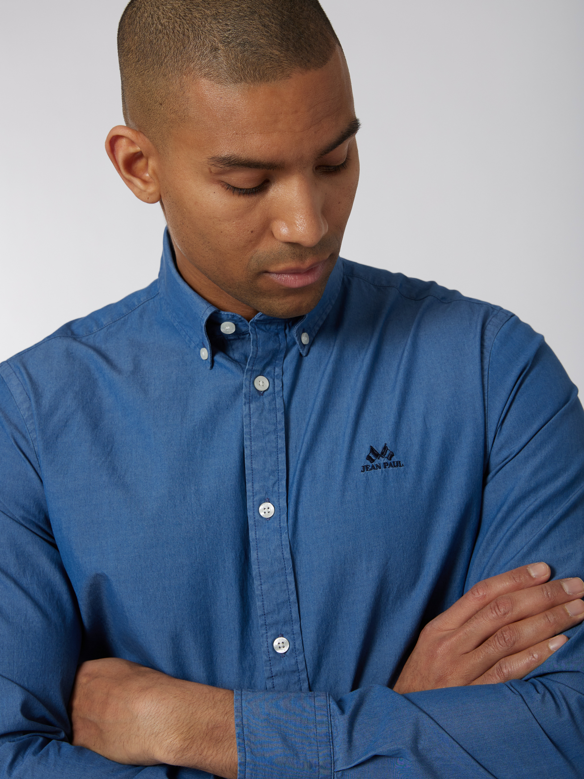 Anton indigo shirt - regular fit 7249316_D05-JEANPAUL-S22-Front_7659_Anton indigo shirt - regular fit D05.jpg_Front||Front