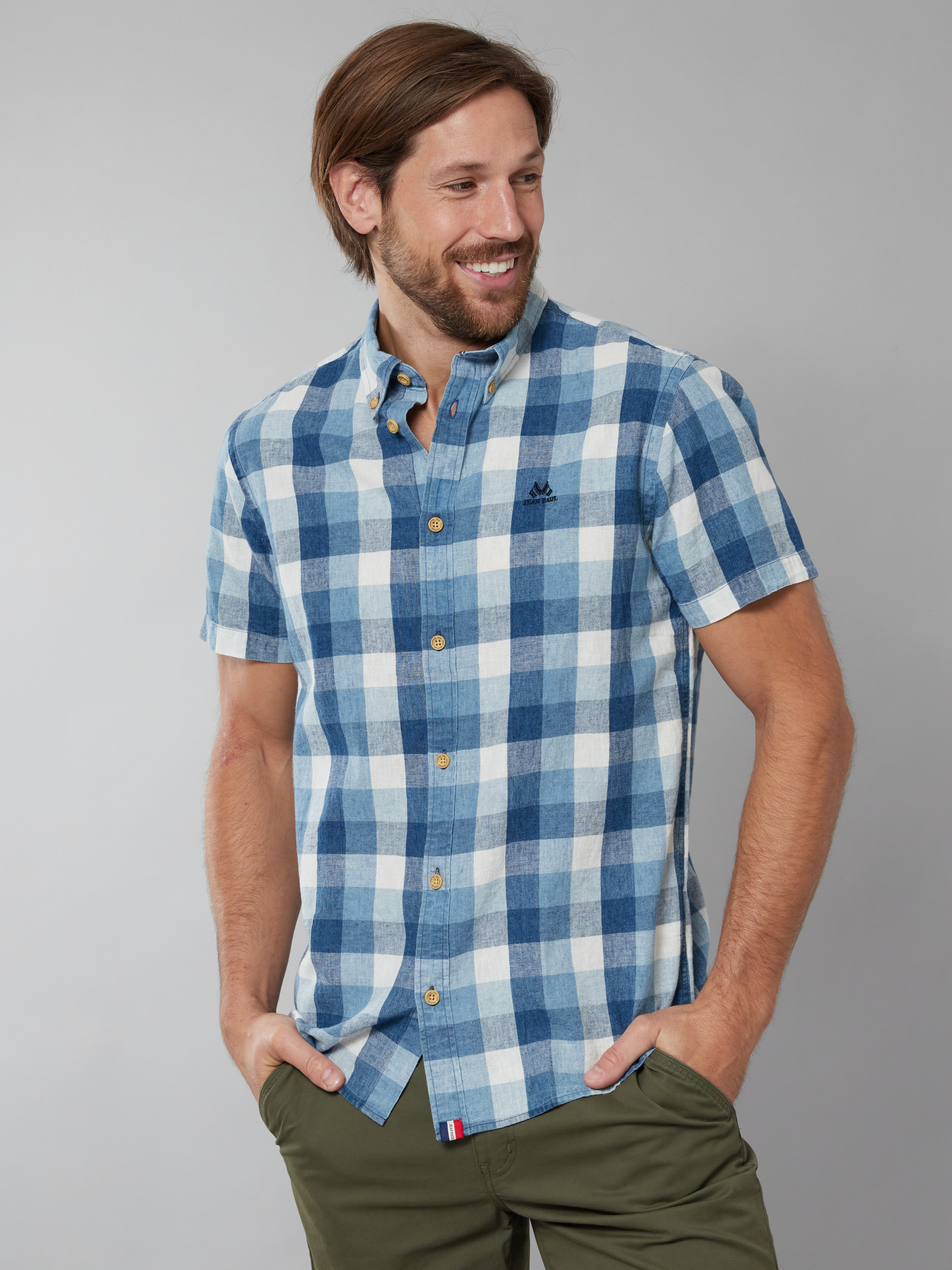 Anton rutet skjorte - regular fit 7249871_DAE-JEANPAUL-H22-Modell-Front_5234_Anton rutet skjorte - regular fit DAE.jpg_Front||Front