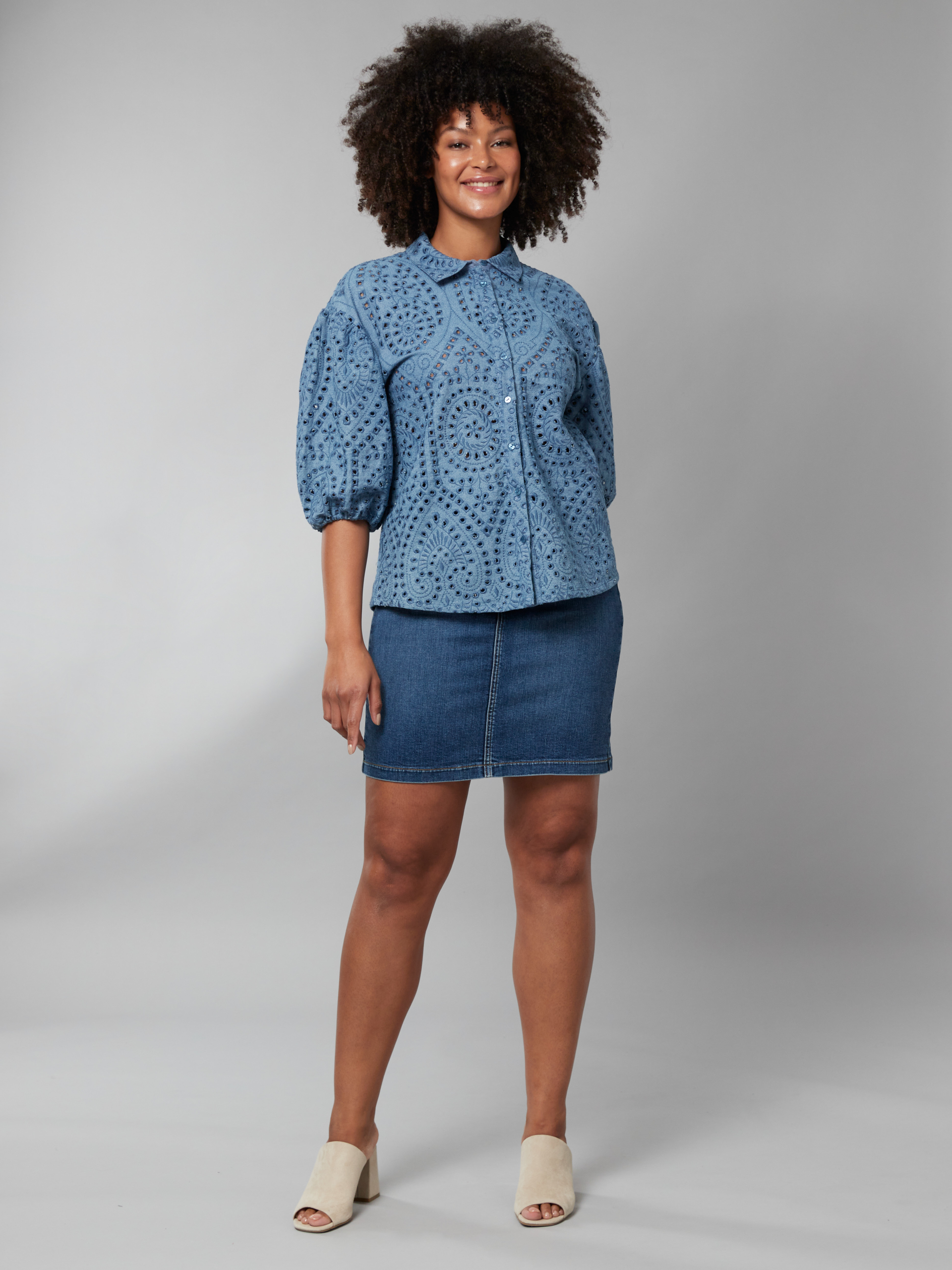 Shelly bluse 7250150_ECL-JEANPAUL-H22-Modell-Front_9760_Shelly bluse ECL_Shelly bluse ECL 7250150.jpg_Front||Front