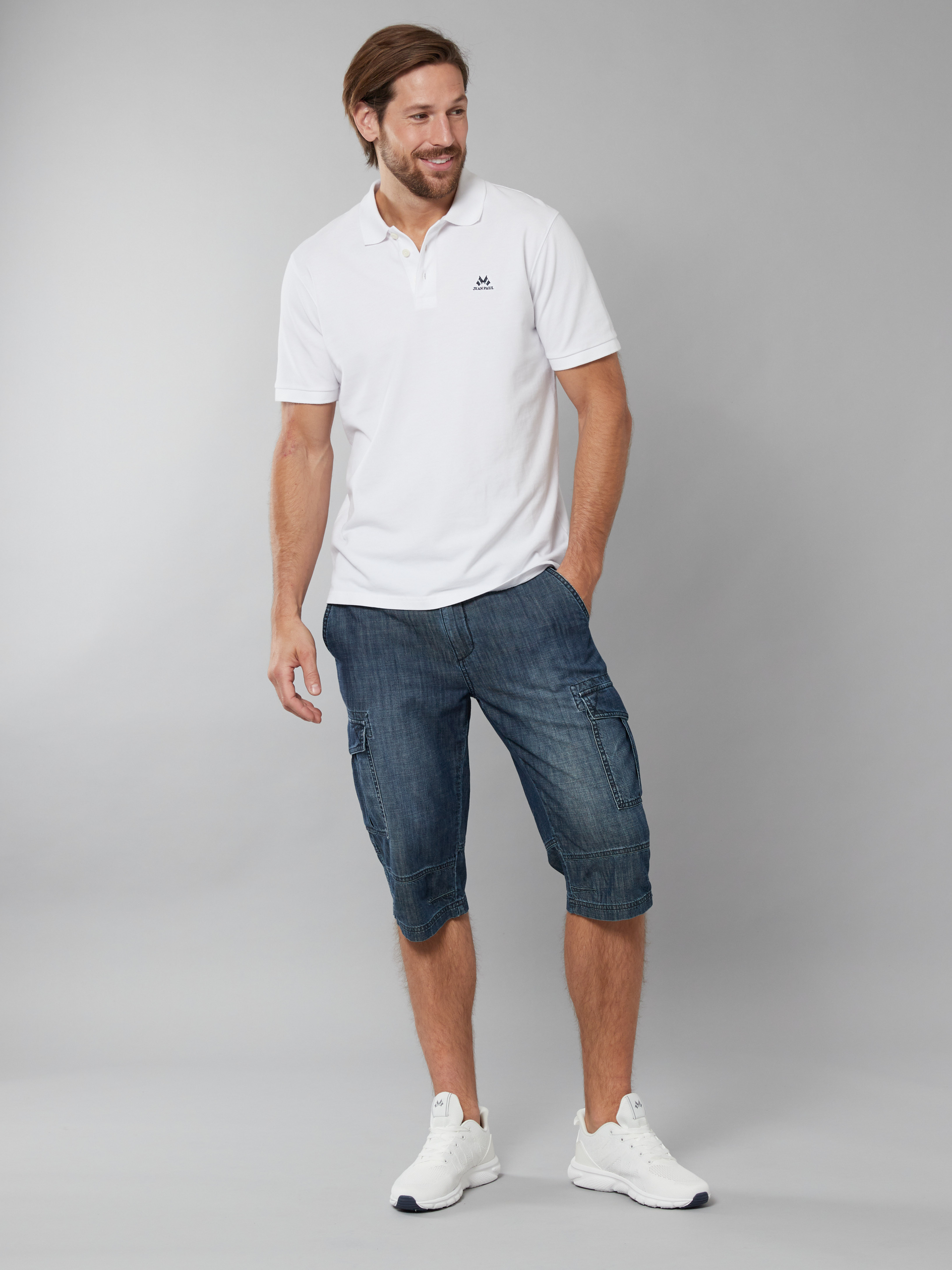 Lucas cargo denim shorts 7250230_Jean Paul_Lucas Cargo Denim Shorts_H22_Modell.jpg_
