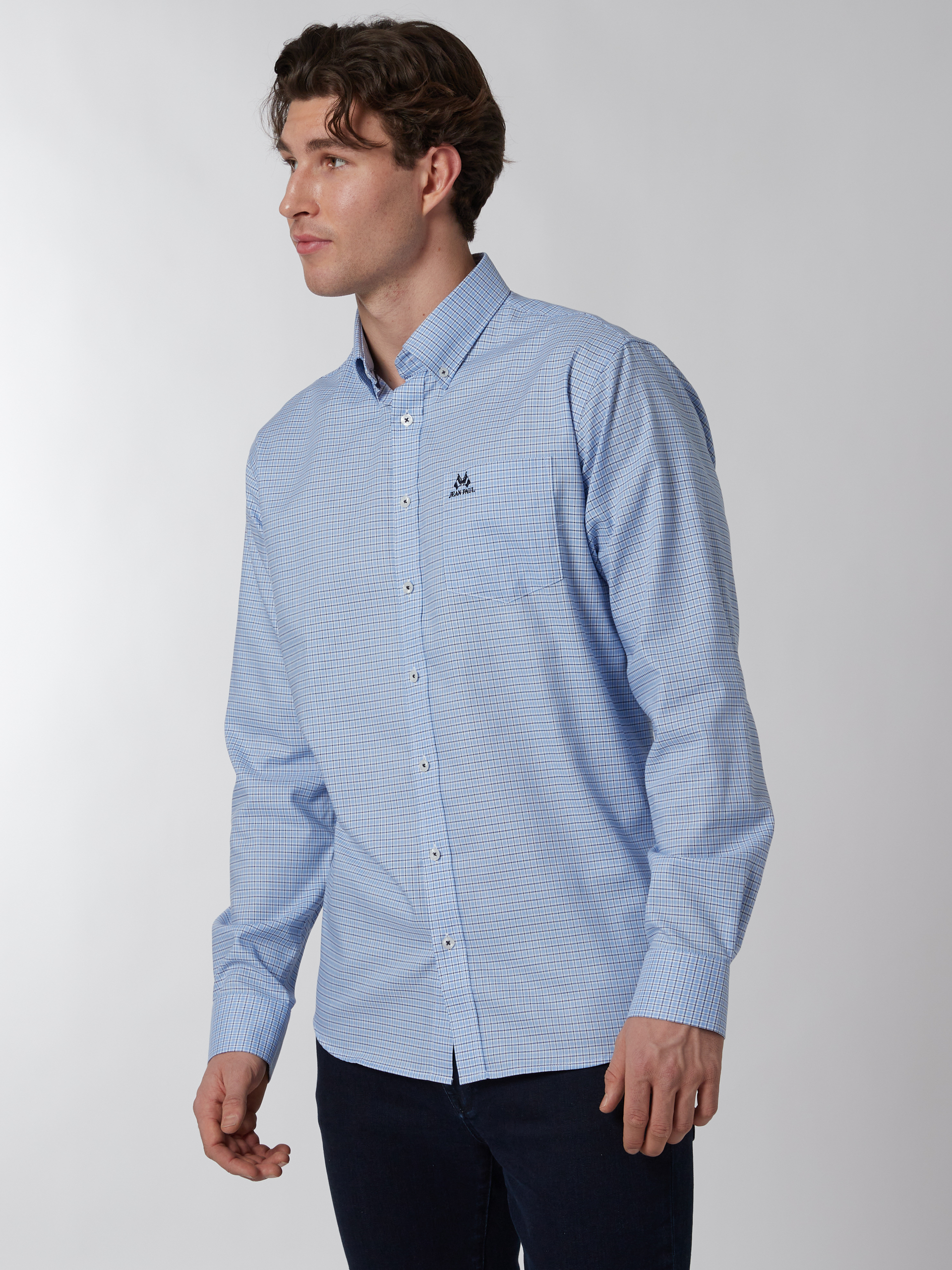 Kamran twillskjorte - classic fit 7500122_E9O_Jean Paul_Kamran Skjorte_A22_Modell (1)_Kamran twillskjorte - classic fit E9O.jpg_