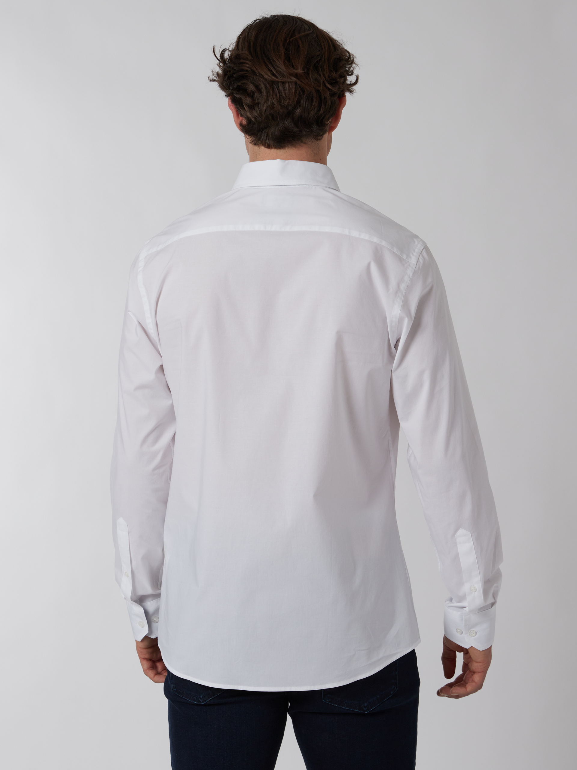 Patrick poplinskjorte - slim fit 7500141_O68-JEANPAUL-A22-Modell-Back_6054_Patrick poplinskjorte - slim fit O68.jpg_Back||Back