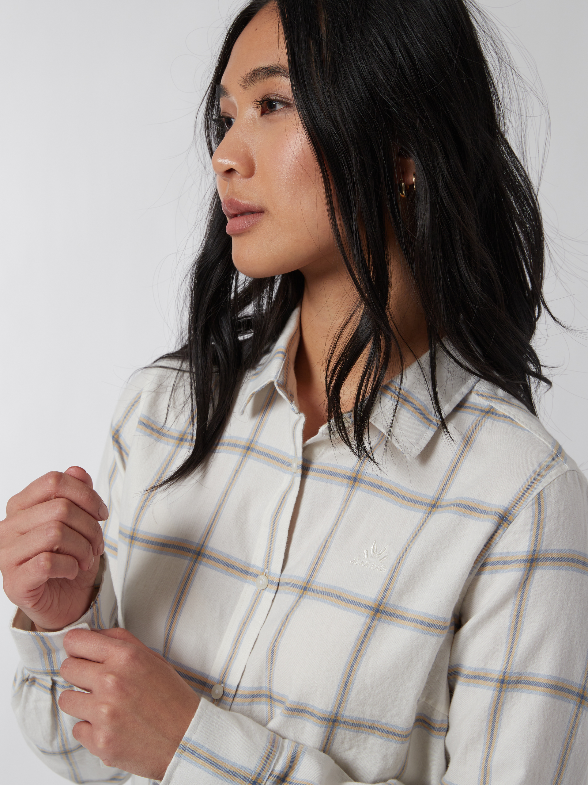 Manon flanellskjorte 7500241_ACV-JEANPAUL-A22-Modell-Front_7515_Manon flanellskjorte ACV_Manon flanellskjorte ACV 7500241.jpg_Front||Front