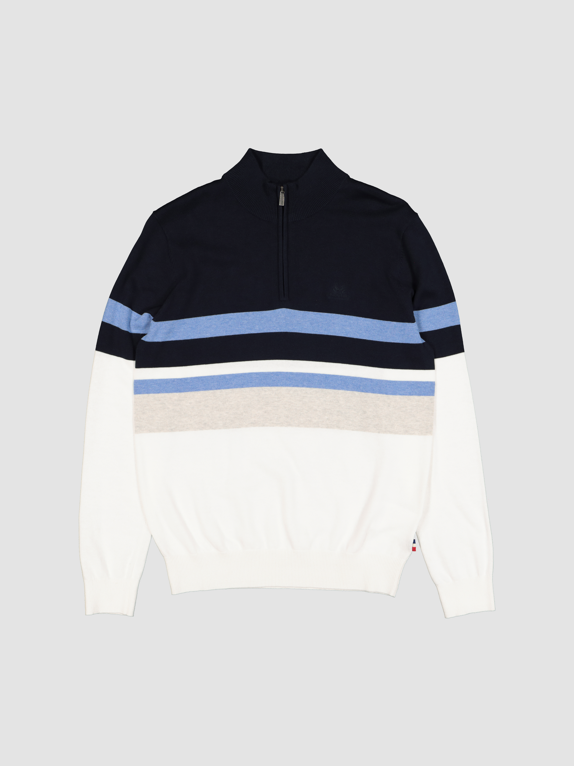 Gerard stripet zipneck 7501867_O79-JEANPAUL-S23-Front_2798_Gerard stripet zipneck O79_Gerard stripet zipneck 7501867.jpg_Front||Front