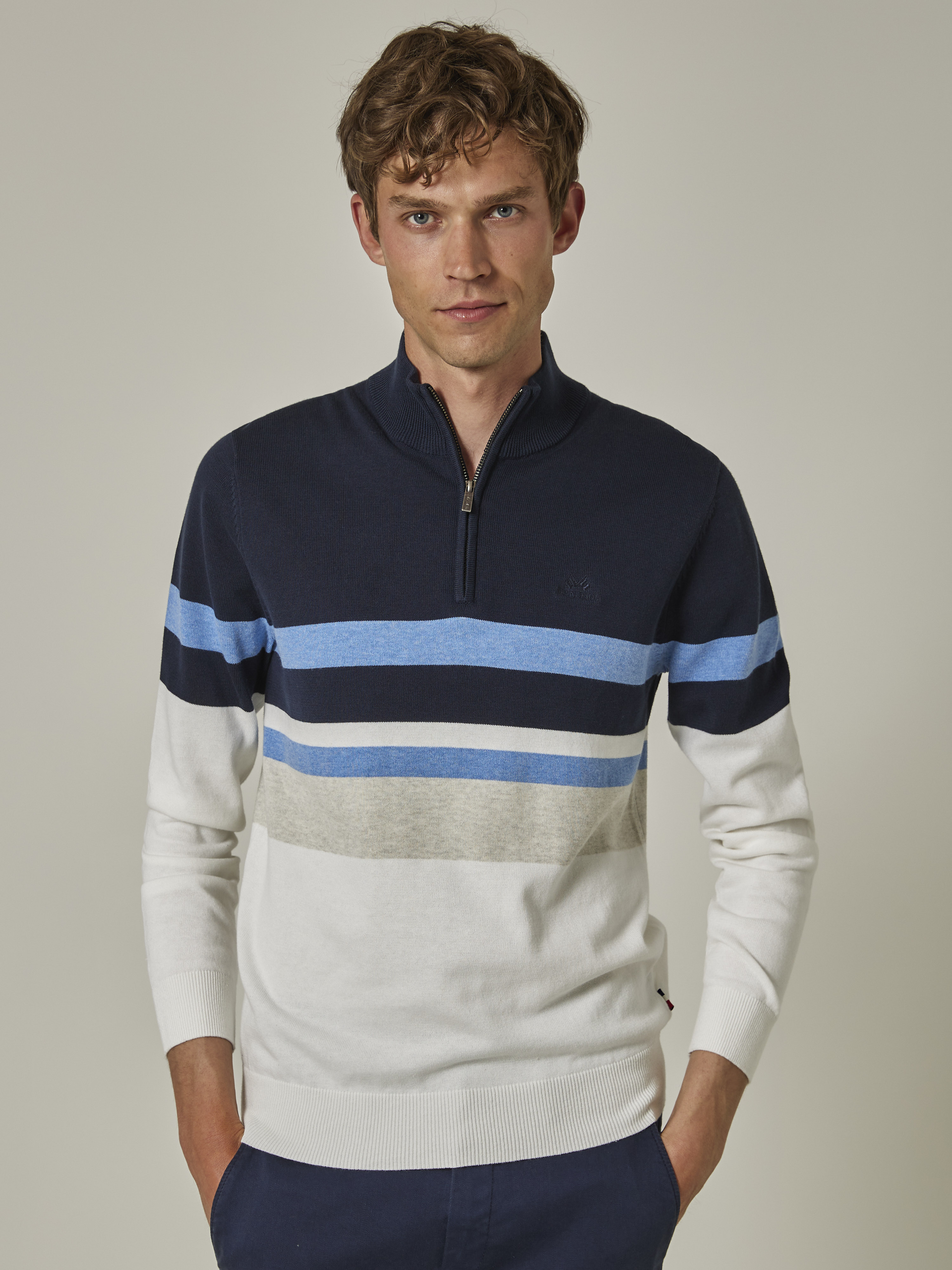 Gerard stripet zipneck 7501867_O79_Jean Paul_Gerard Stripet Genser_S23_Modell (1)_Gerard stripet zipneck O79.jpg_