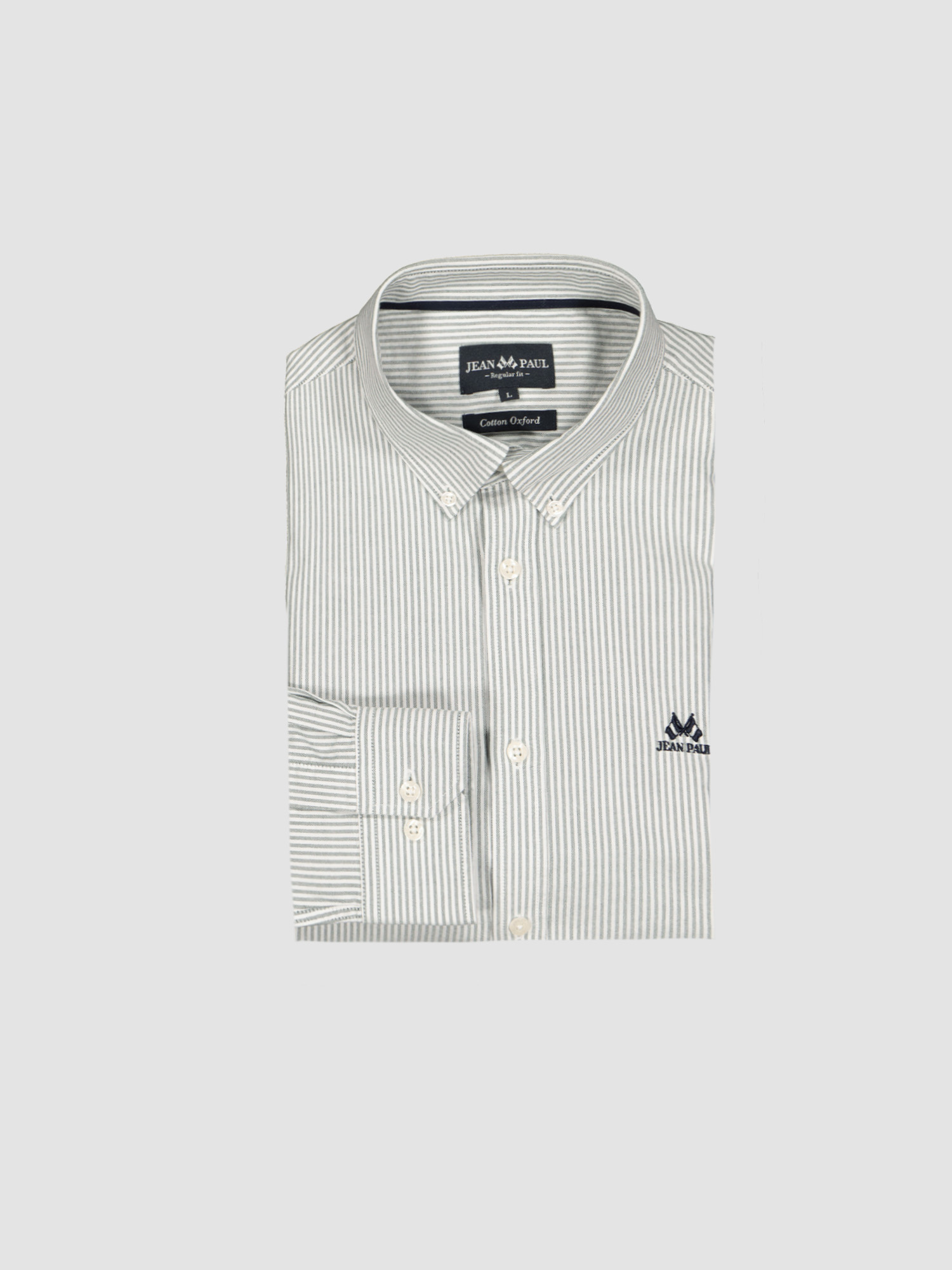 Oxford stripet skjorte - Regular Fit 7503532_GOH-JEANPAUL-S23-Front_3792_Oxford stripet skjorte.jpg_Front||Front