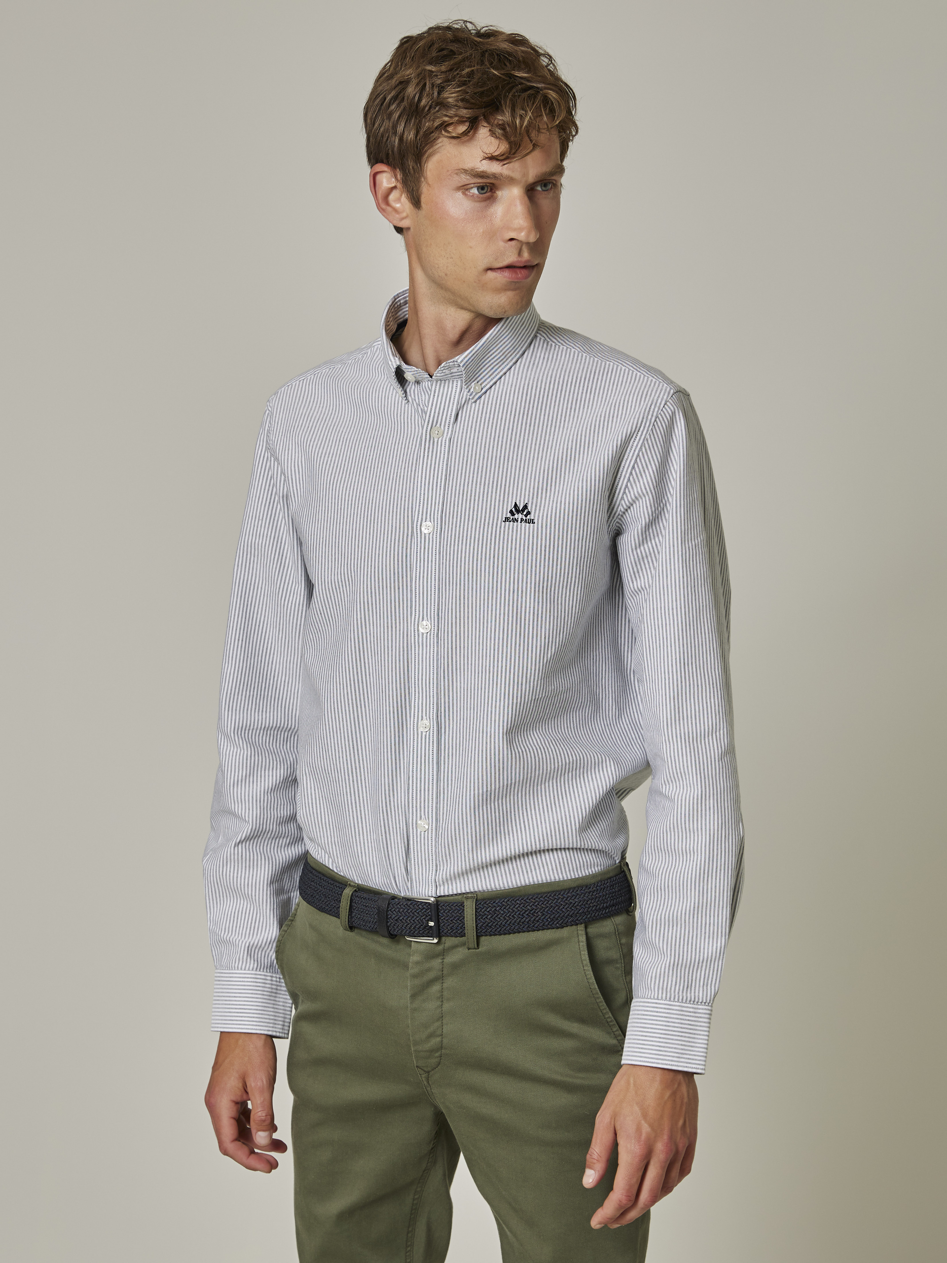Oxford stripet skjorte - Regular Fit 7503532_GOH_Jean Paul_Oxford Stripet Skjorte_S23_Modell (2).jpg_