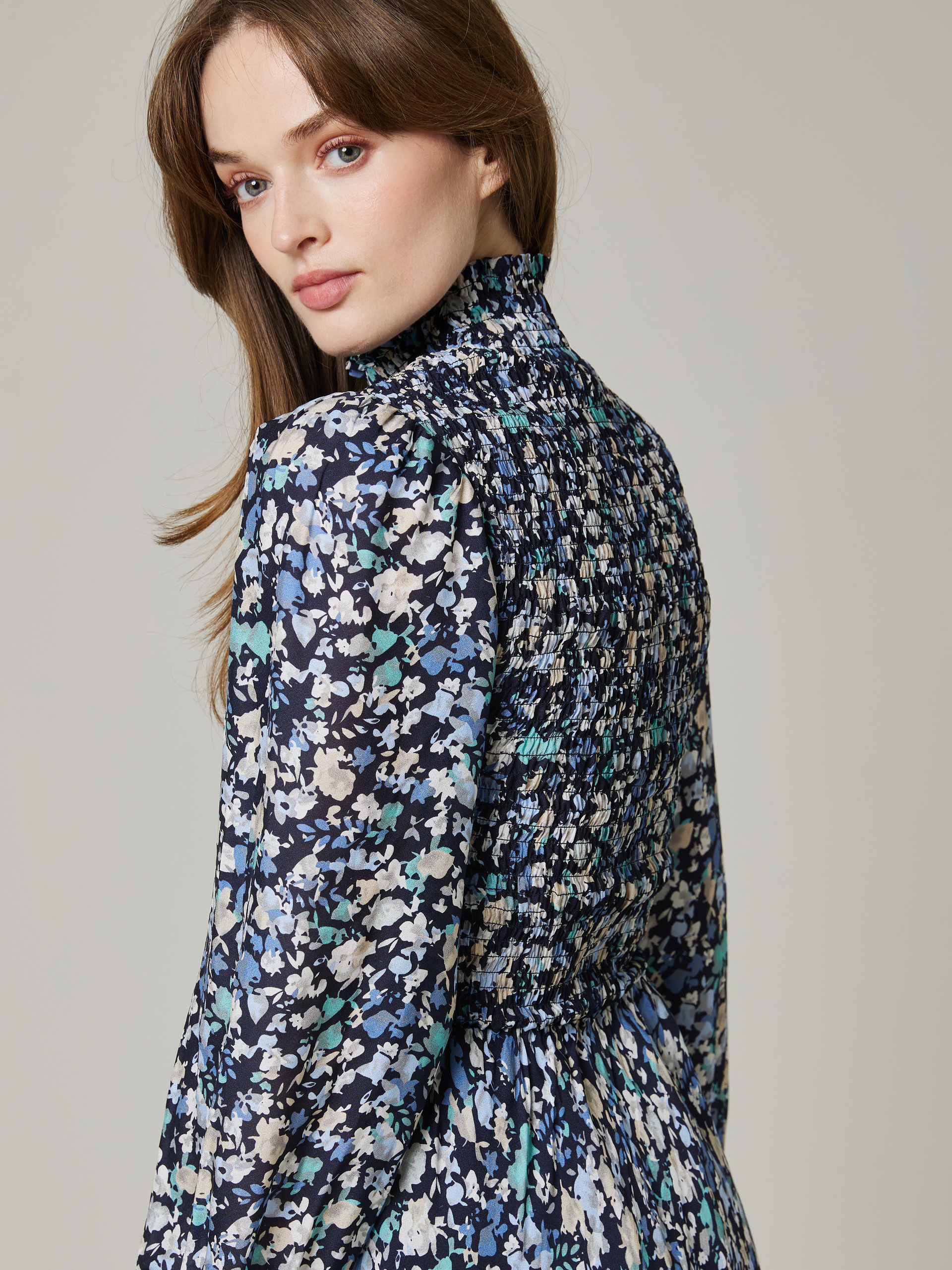 Annika kjole 7505228_EBR-JEANPAUL-W23-Modell-Front_8403_Annika kjole EBR 7505228.jpg_Front||Front