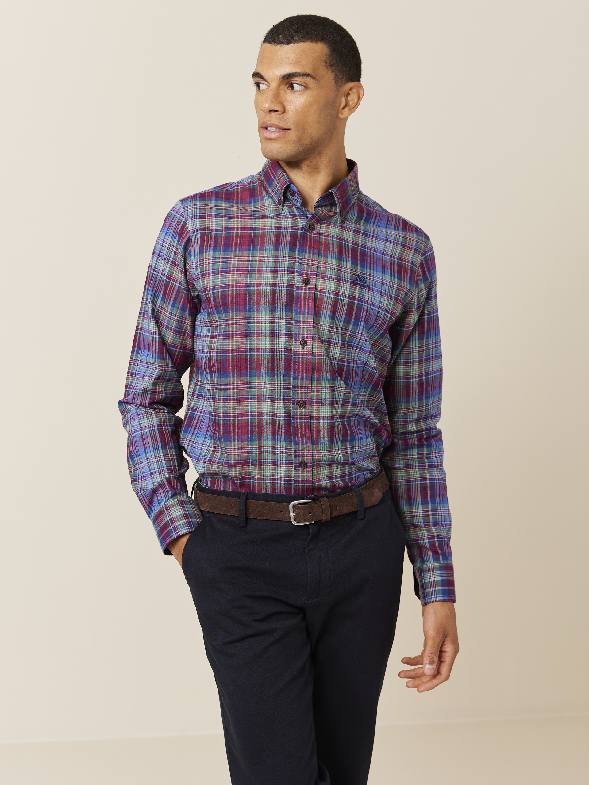 Nathaniel skjorte - Regular fit 7508608_MWH-JEANPAUL-A24-Modell-Front_7941_Nathaniel skjorte - Regular fit MWH_Nathaniel skjorte - Regular fit MWH 7508608.jpg_Front||Front