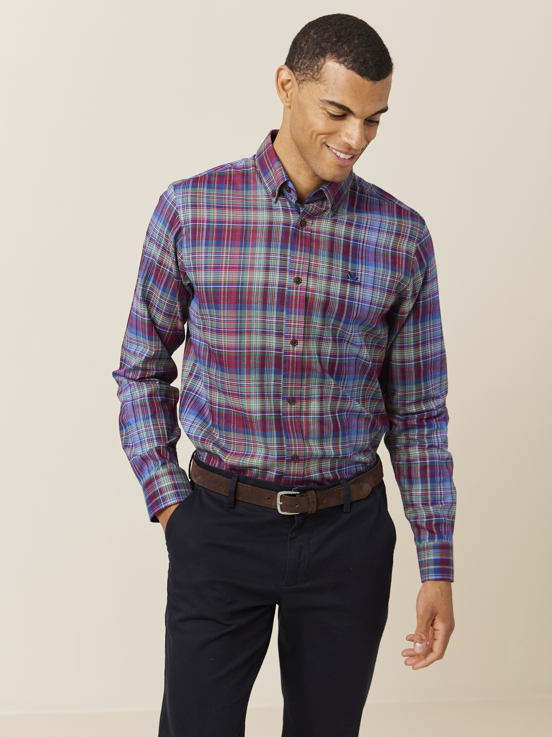 Nathaniel skjorte - Regular fit 7508608_MWH-JEANPAUL-A24-Modell-Front_8079_Nathaniel skjorte - Regular fit MWH_Nathaniel skjorte - Regular fit MWH 7508608.jpg_Front||Front
