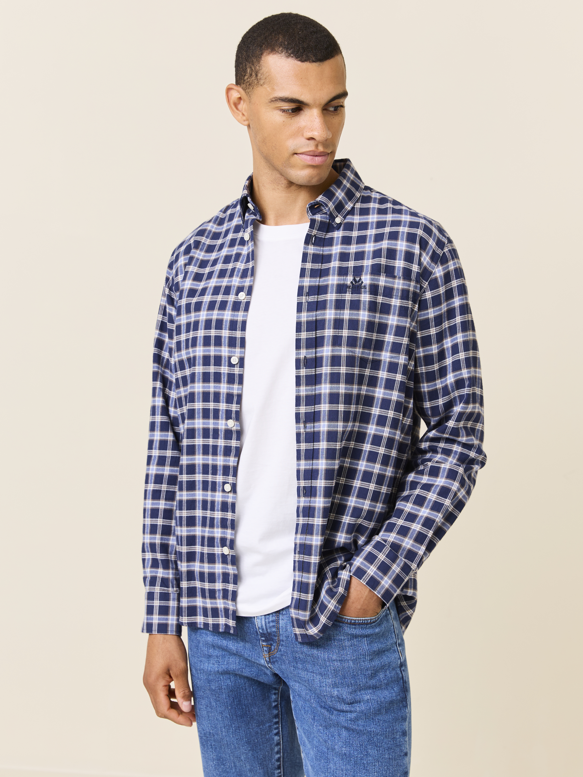 Kepler skjorte - Classic fit 7509337_ENB-JEANPAUL-W24-Modell-Front_6114_Kepler skjorte - Classic fit ENB_Kepler skjorte - Classic fit ENB 7509337.jpg_Front||Front