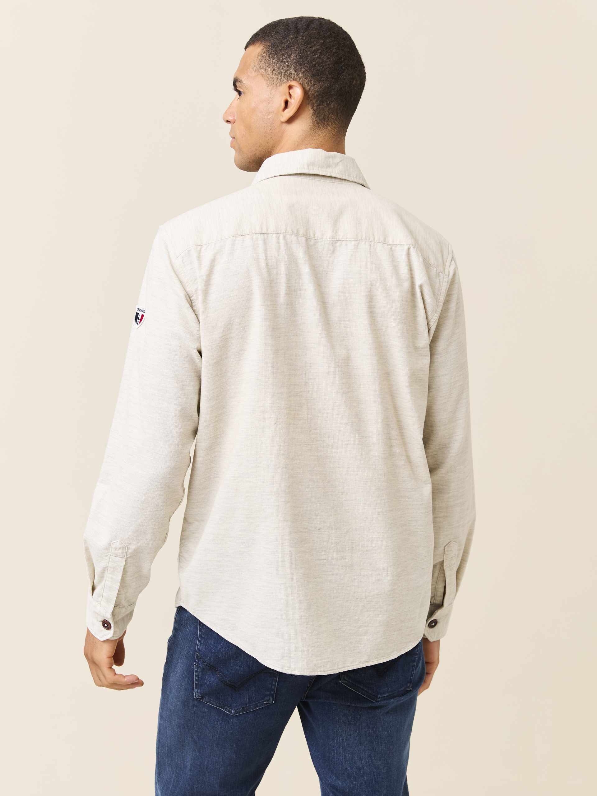 Abraham skjortejakke 7509421_I3L-JEANPAUL-W24-Modell-Front_5704_Abraham skjortejakke I3L_Abraham skjortejakke I3L 7509421.jpg_Front||Front