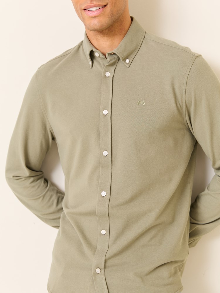 Dominique pique skjorte- Regular fit 7510467_AFP-JEANPAUL-S25-Modell-Front_215_Dominique pique skjorte- Regular fit AFP_Dominique pique skjorte- Regular fit AFP 7510467.jpg_Front