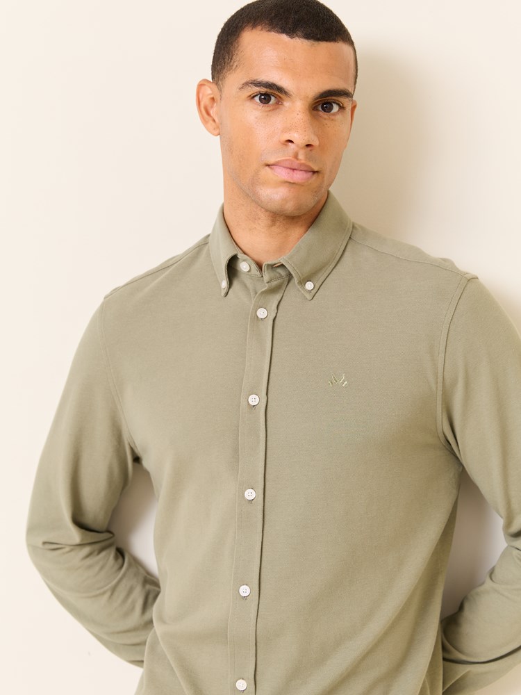 Dominique pique skjorte- Regular fit 7510467_AFP-JEANPAUL-S25-Modell-Front_2889_Dominique pique skjorte- Regular fit AFP_Dominique pique skjorte- Regular fit AFP 7510467.jpg_Front