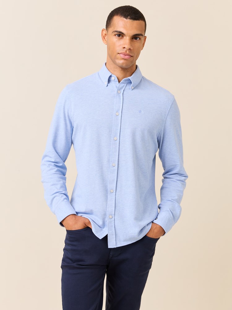 Dominique pique skjorte- Regular fit 7510467_ECO-JEANPAUL-S25-Modell-Front_2124_Dominique pique skjorte- Regular fit ECO_Dominique pique skjorte- Regular fit ECO 7510467.jpg_Front