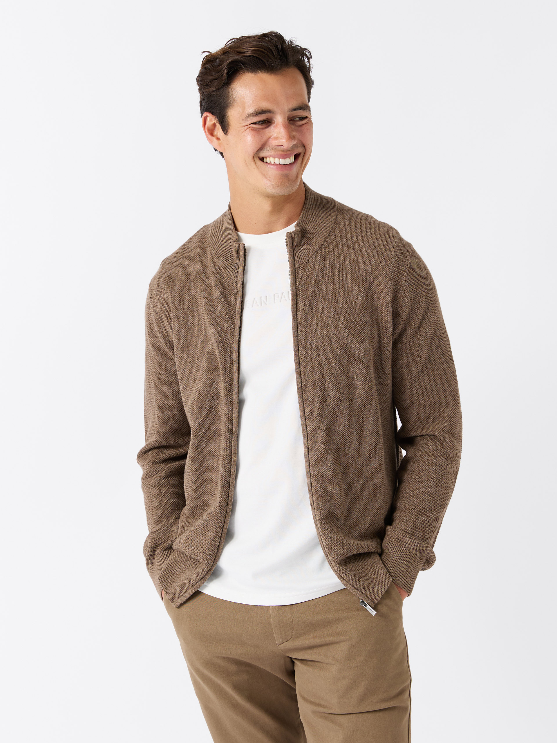 Terry cardigan Shitake | Jean Paul