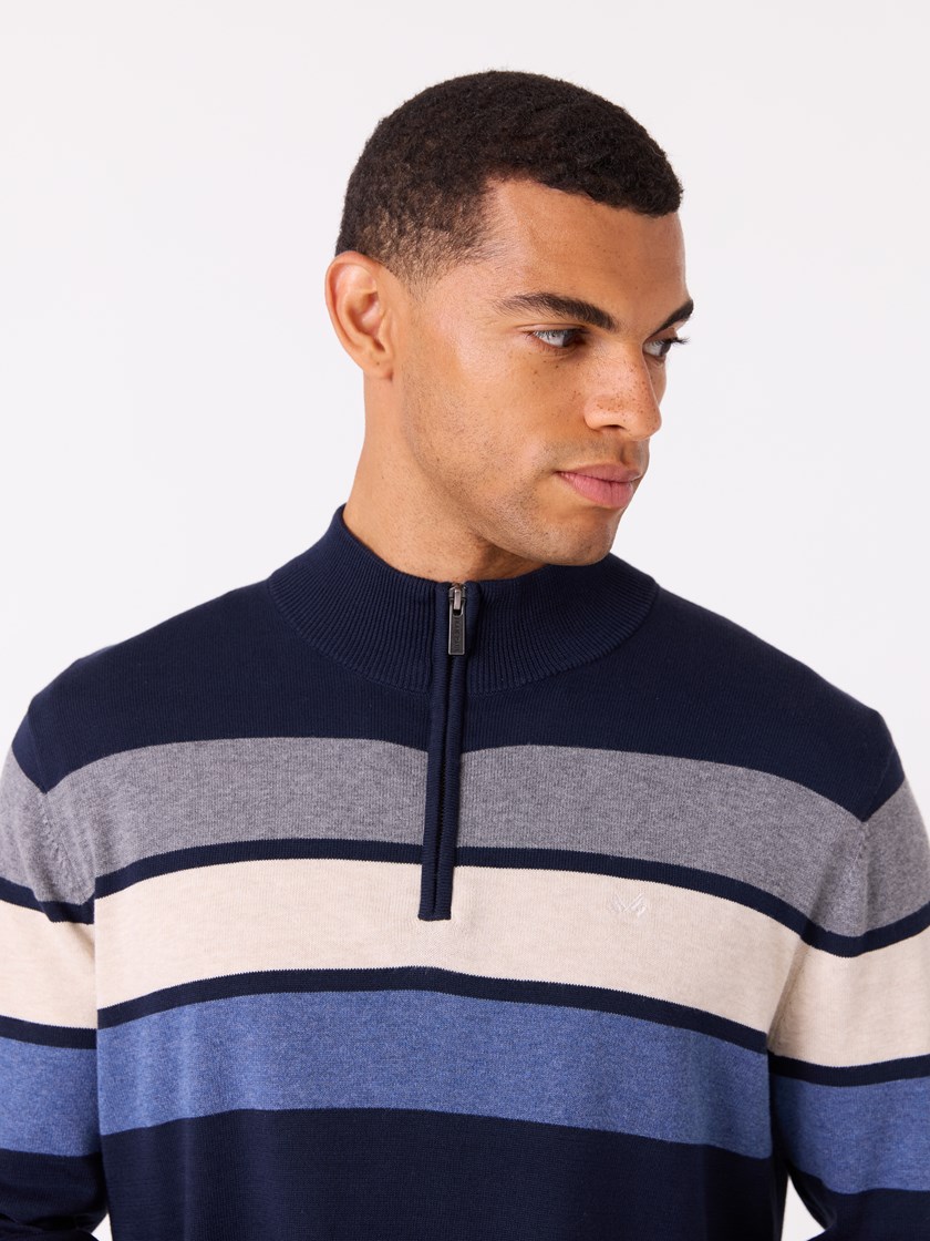 7511969 EM6 7511969_EM6-JEANPAUL-A25-Modell-Front (3)_Gerard stripet zipneck EM6.jpg_