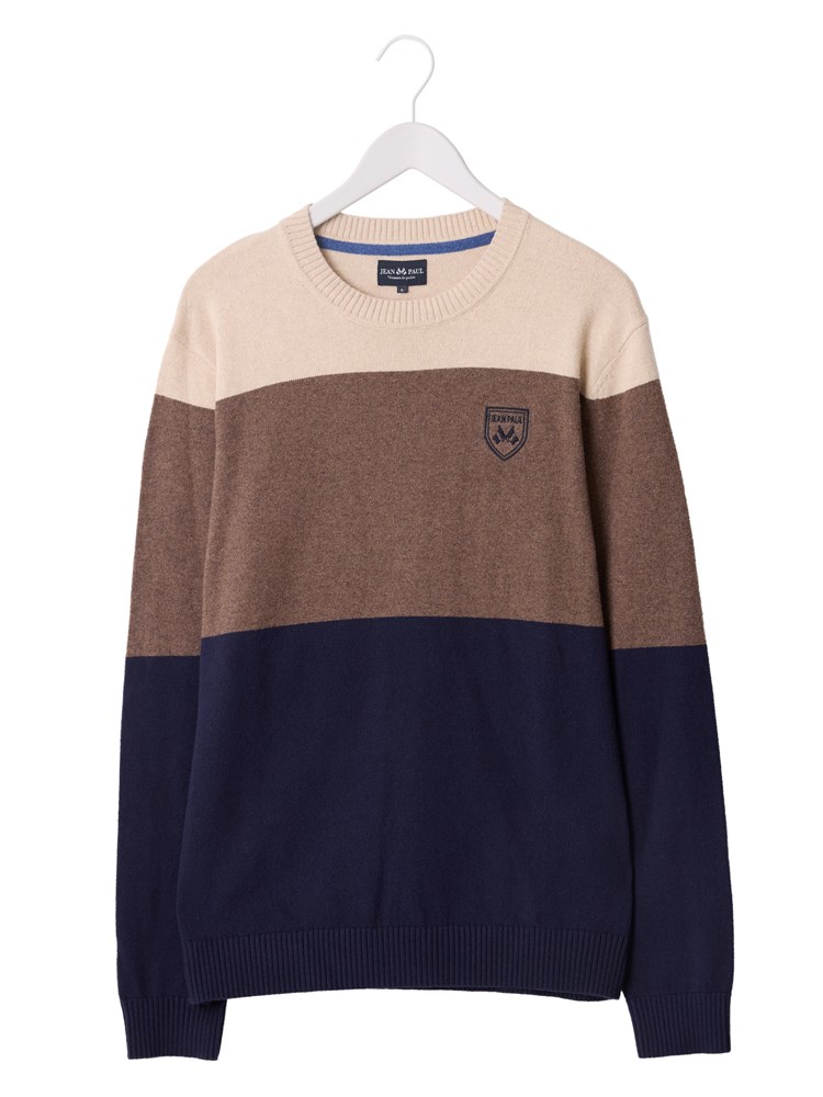 Lucien stripet genser 7512902_EM6-JEANPAUL-W25-Front_9285_Lucien stripet genser EM6_Lucien stripet genser EM6 7512902.jpg_