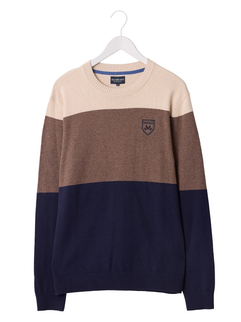 7512902 EM6 7512902_EM6-JEANPAUL-W25-Front_9285_Lucien stripet genser EM6_Lucien stripet genser EM6 7512902.jpg_