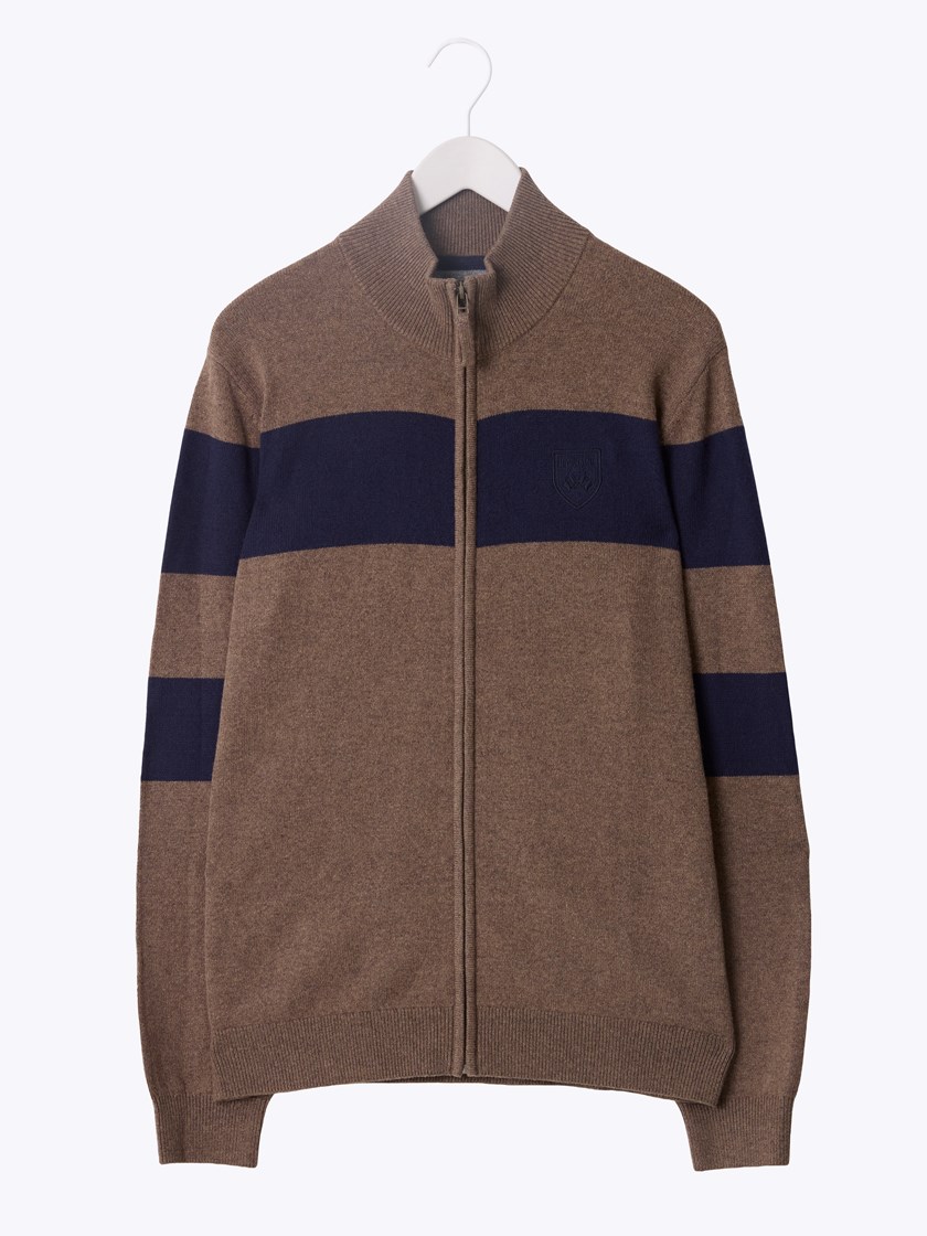 7512903 AGG 7512903_AGG-JEANPAUL-W25-Front_1385_Lucien stripet cardigan AGG_Lucien stripet cardigan AGG 7512903.jpg_