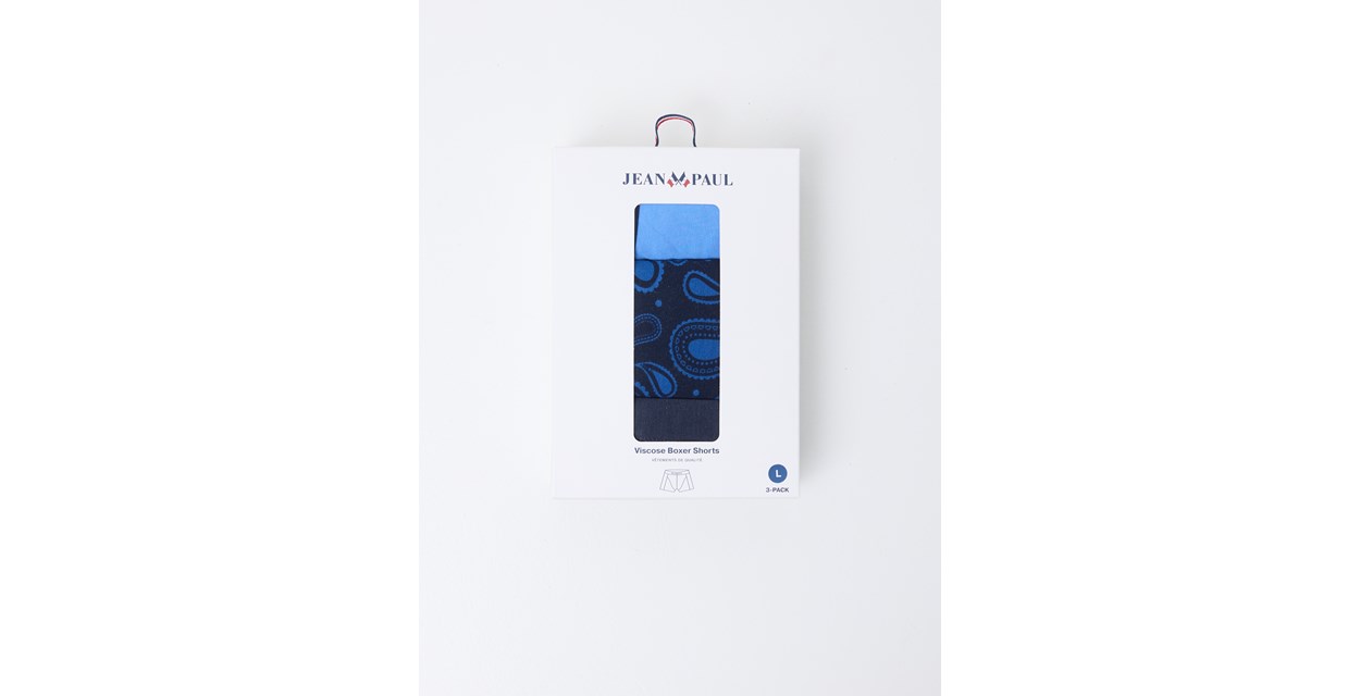 Alfred 3 pk boxer Monaco Blue | Jean Paul
