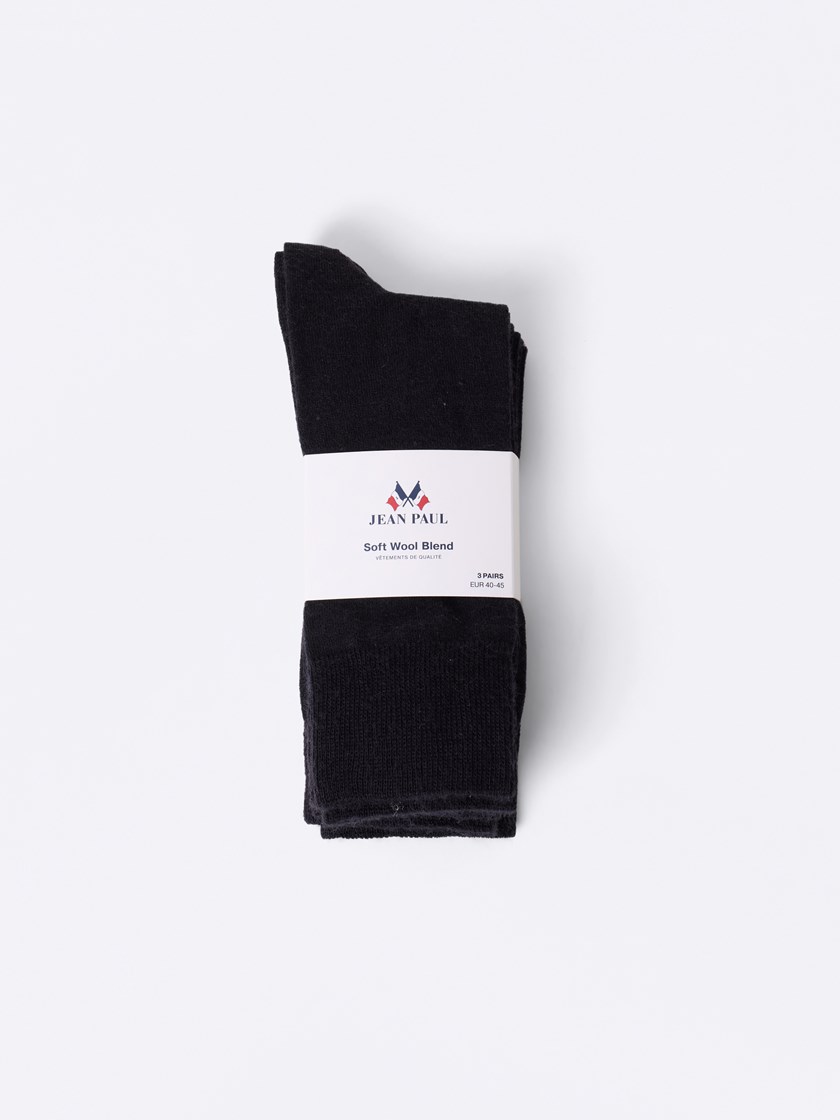 7513287 C18 7513287_C18-JEANPAUL-NOS-Front_7240_3 pk sokker med ull_3 pk sokker med ull C18.jpg_Front||Front