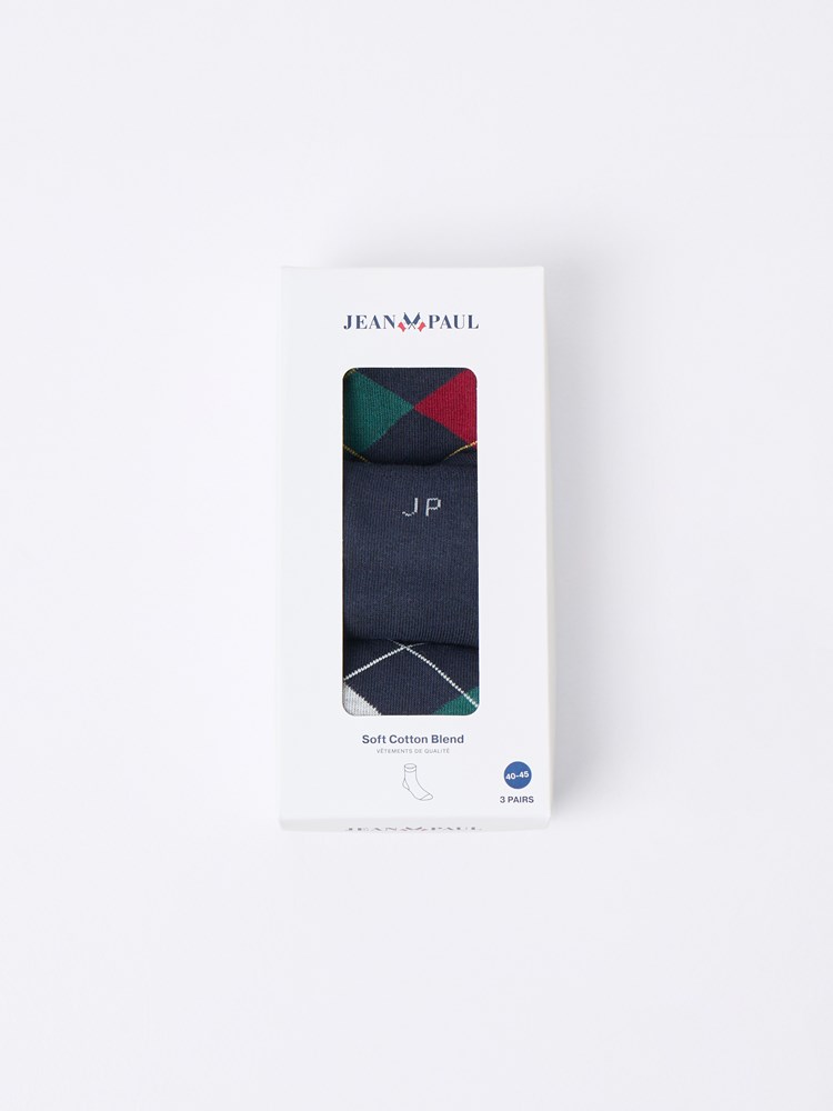 Nobel 3 pk sokker 7513365_GUL-JEANPAUL-W25-Front_4998_Nobel 3 pk sokker_Nobel 3 pk sokker GUL_Nobel 3 pk sokker GUL 7513365.jpg_Front||Front