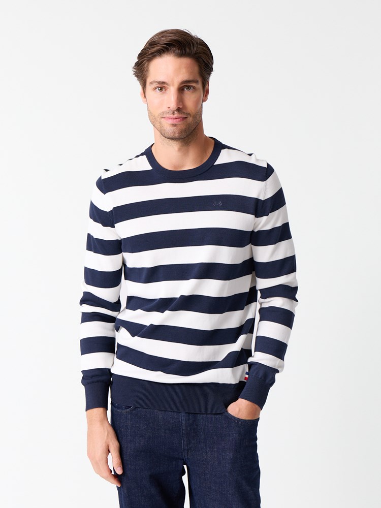 Gerard stripete genser 7513893_EM6-JEANPAUL-S26-Modell-Front_7941_Gerard stripete genser EM6_Gerard stripete genser EM6 7513893.jpg_Front