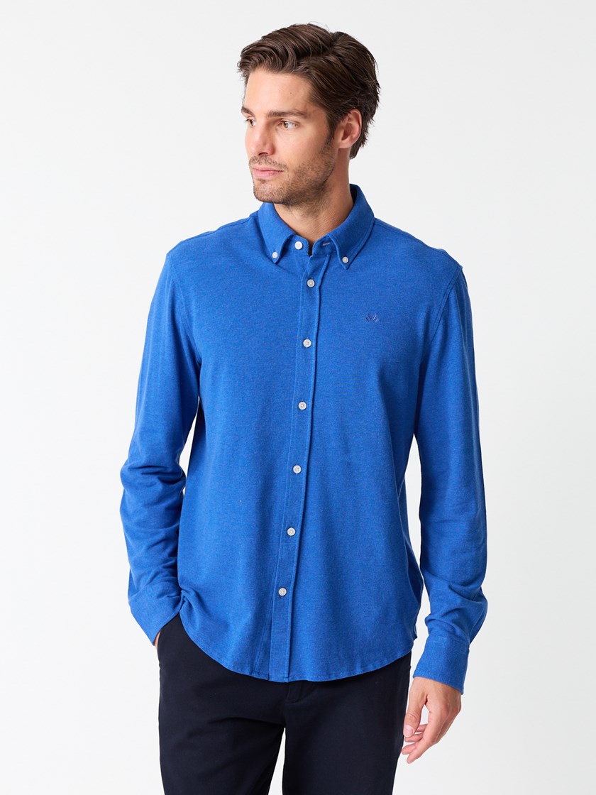 7513921 EGA 7513921_EGA-JEANPAUL-S26-Modell-Front_3977_Dominique pique skjorte EGA_Dominique pique skjorte EGA 7513921.jpg_Front