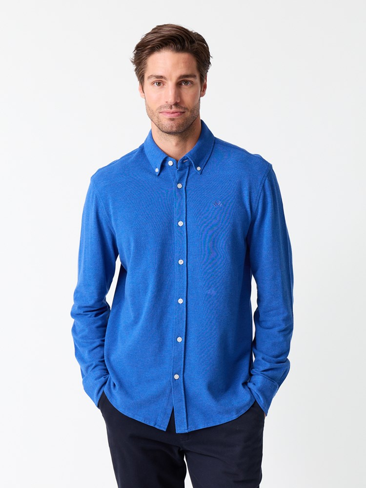 Dominique pique skjorte 7513921_EGA-JEANPAUL-S26-Modell-Front_4302_Dominique pique skjorte EGA_Dominique pique skjorte EGA 7513921.jpg_Front