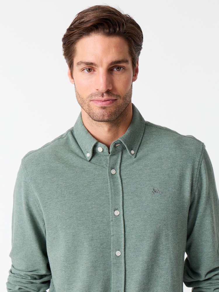 Dominique pique skjorte 7513921_I6U-JEANPAUL-S26-Modell-Front_833_Dominique pique skjorte I6U_Dominique pique skjorte I6U 7513921.jpg_Front