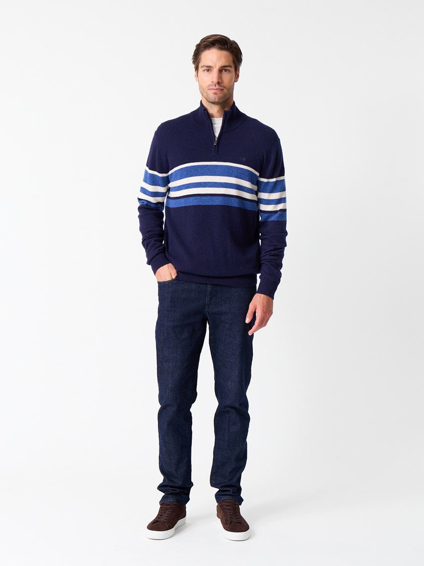 7514001 EM6 7514001_EM6_Jean Paul_Faustian Stripet Zipneck_W25 (7)_Faustian stripet zipneck EM6_Faustian stripet zipneck EM6 7514001.jpg_