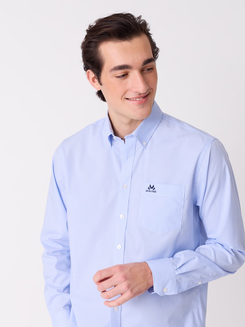 7514458 E9O 7514458_E9O-JEANPAUL-S26-Modell-Front_2195_Kendy skjorte - Classic fit E9O.jpg_Front||Front