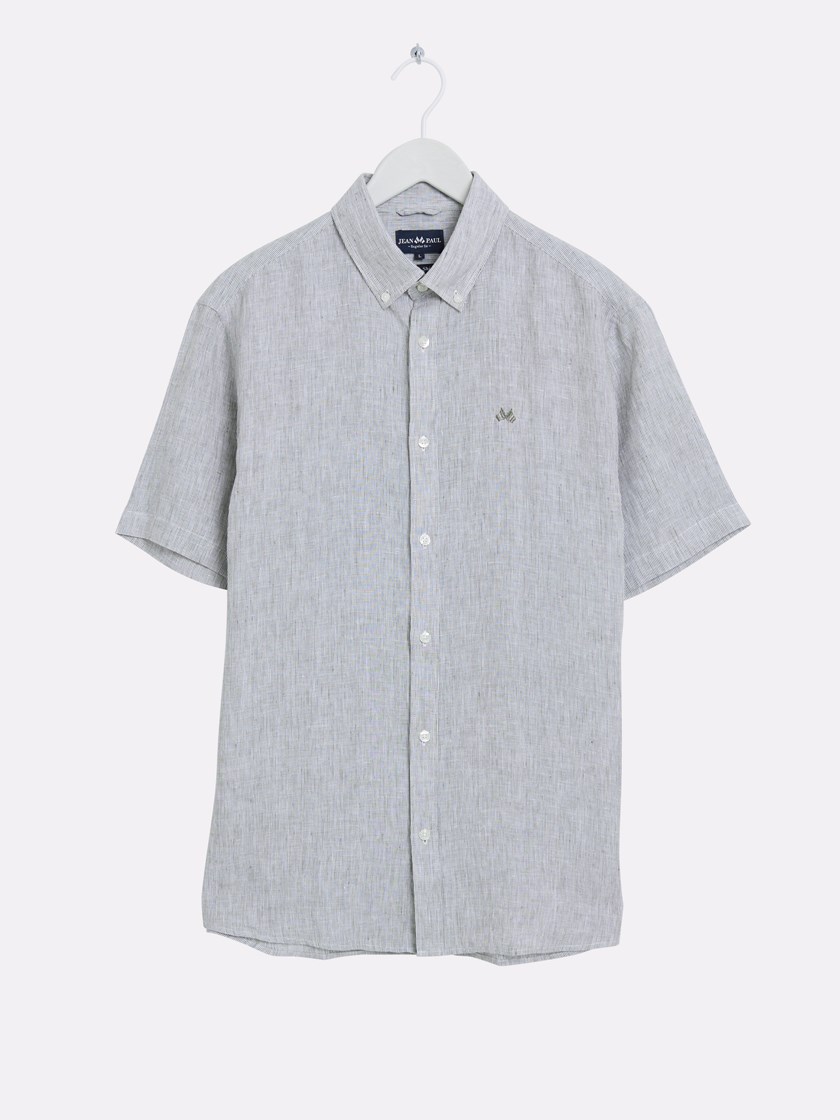 7515216 GOQ 7515216_GOQ-JEANPAUL-H26-Front_7149_Dillon stripet linskjorte - Regular fit GOQ.jpg_Front||Front