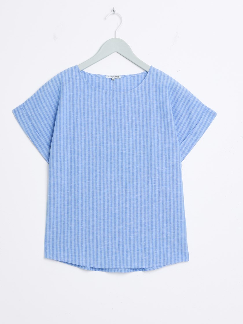 7515260 ECP 7515260_ECP-JEANPAUL-H26-Front_5335_Charleen stripet topp ECP.jpg_Front||Front