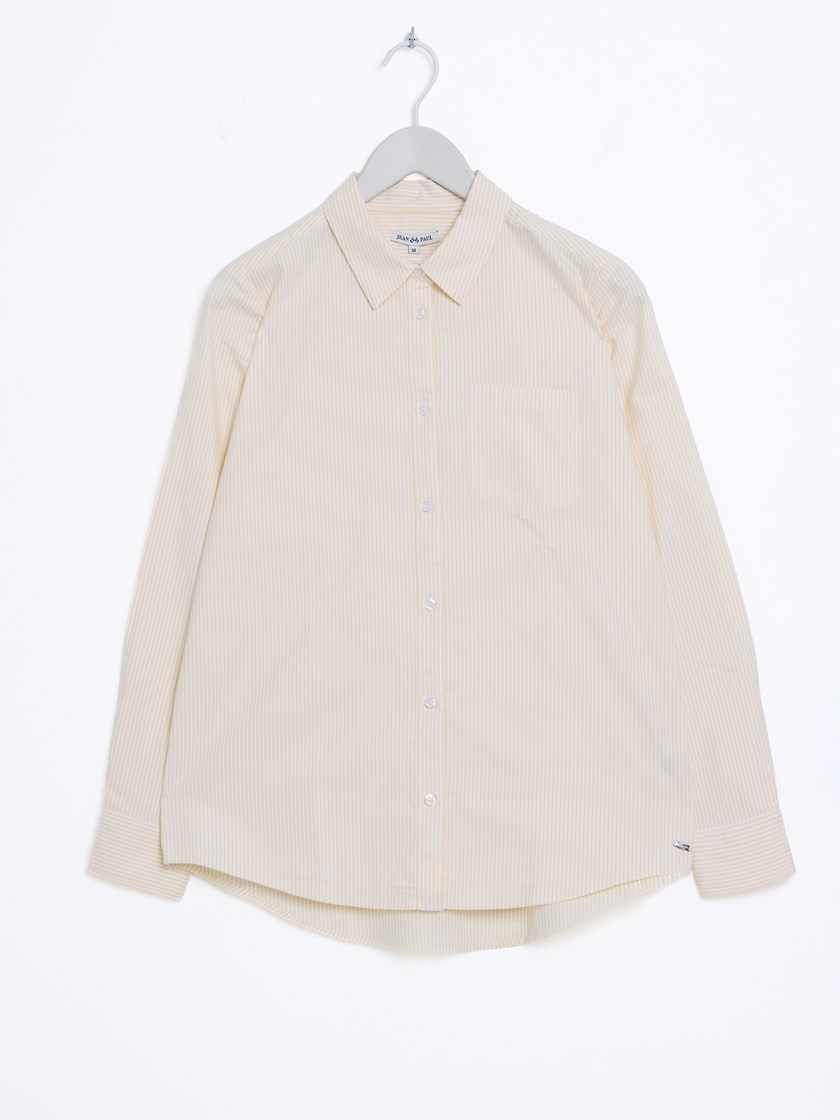 7515318 Q0E 7515318_Q0E-JEANPAUL-S26-Front_4296_Caro stripet skjorte Q0E.jpg_Front||Front