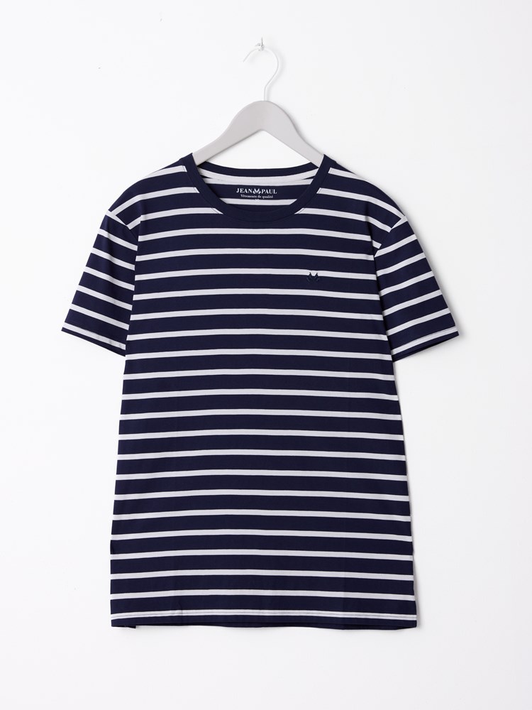 Eliot stripete t-skjorte 7515392_EOA-JEANPAUL-H26-Front_9198_Eliot stripete t-skjorte_Eliot stripete t-skjorte EOA.jpg_Front||Front