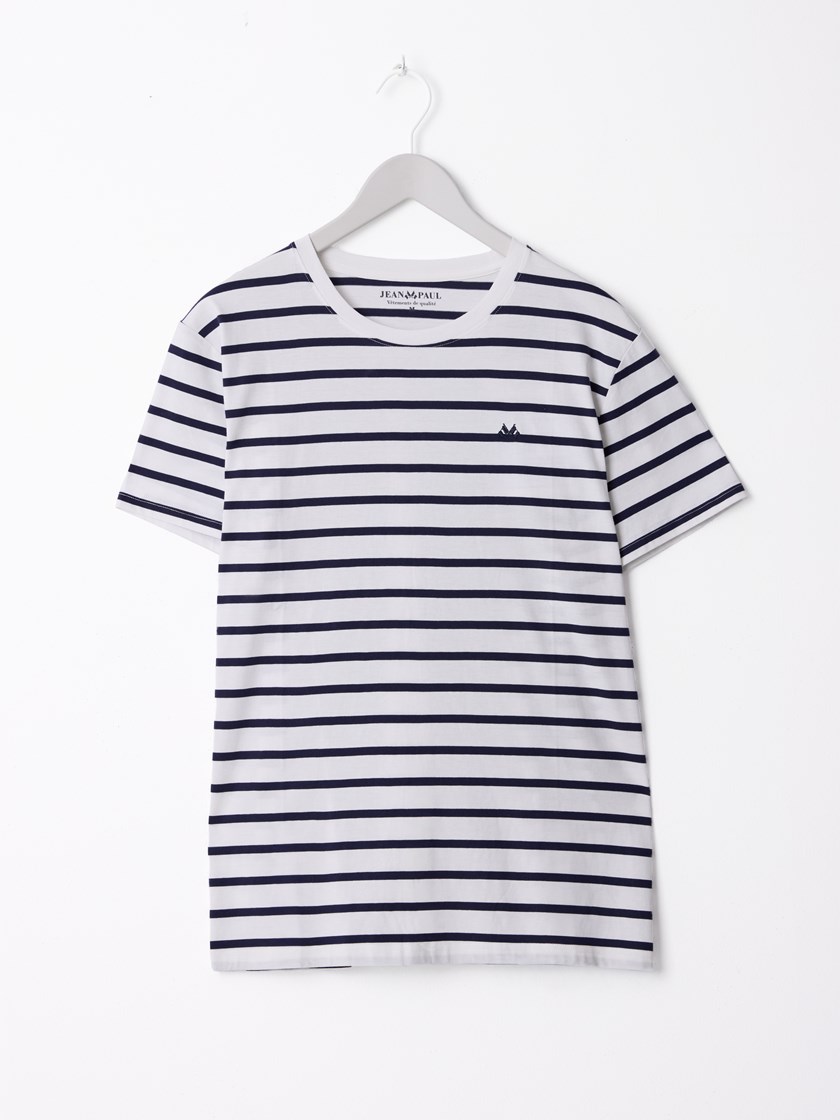 7515392 O79 7515392_O79-JEANPAUL-H26-Front_9159_Eliot stripete t-skjorte_Eliot stripete t-skjorte O79.jpg_Front||Front