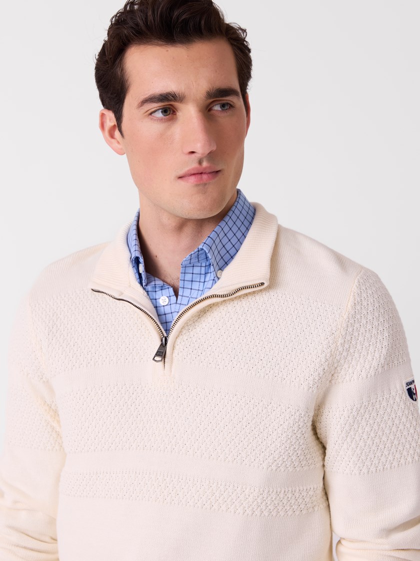 7515702 O63 7515702_O63-JEANPAUL-A26-Modell-Front_7397_Maceau zipneck O63.jpg_Front||Front