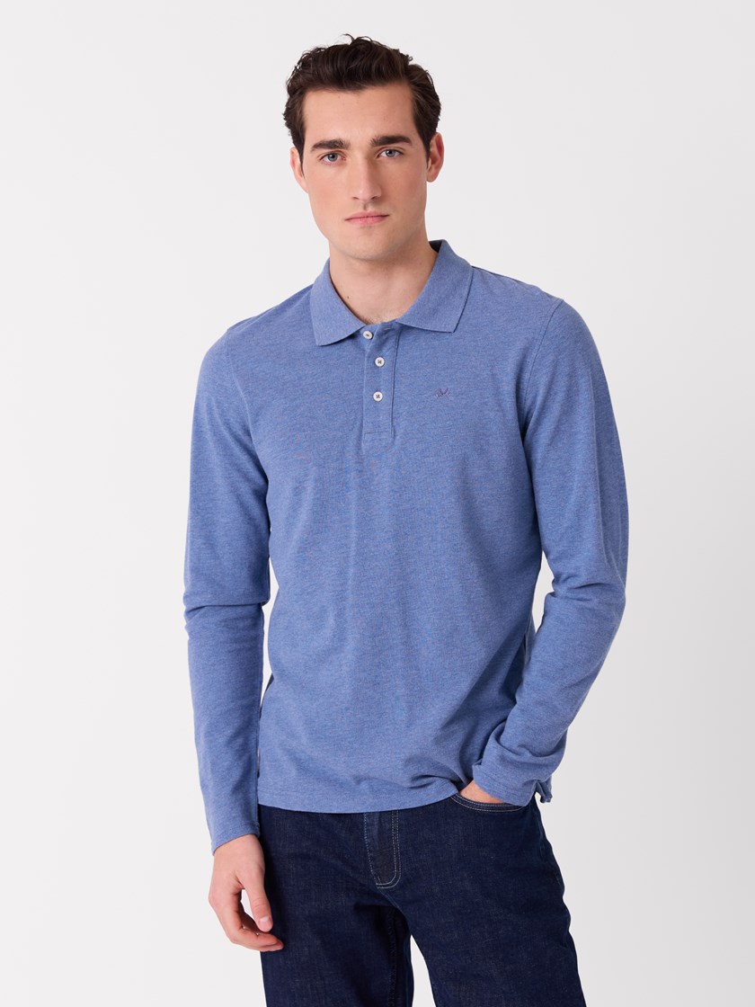 7515739 EDU 7515739_EDU-JEANPAUL-A26-Modell-Front_1259_Bogart langermet pique EDU.jpg_Front||Front