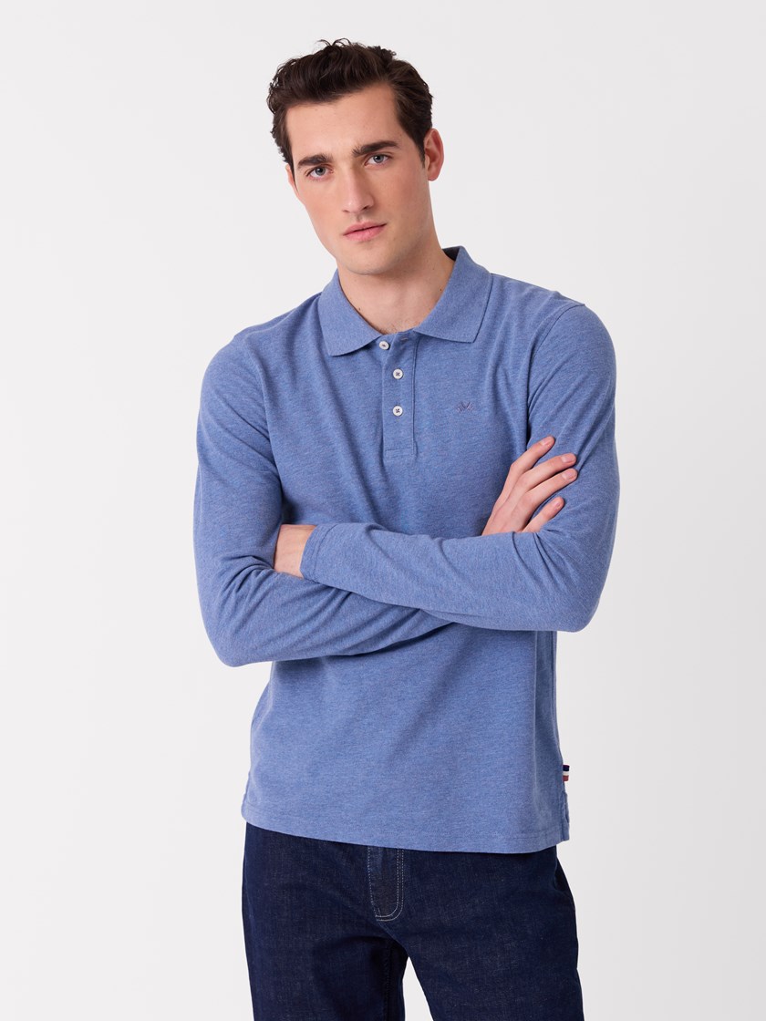 7515739 EDU 7515739_EDU-JEANPAUL-A26-Modell-Front_2152_Bogart langermet pique EDU.jpg_Front||Front