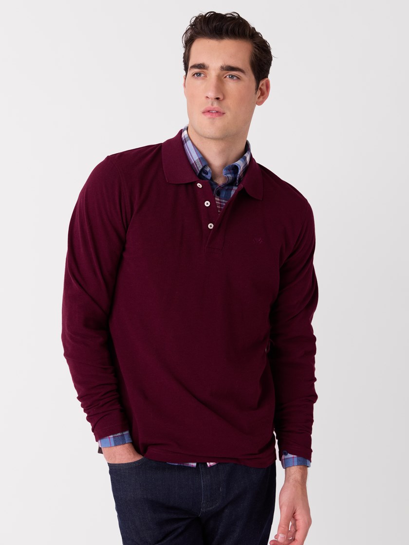 7515739 S83 7515739_S83-JEANPAUL-A26-Modell-Front_7469_Bogart langermet pique S83.jpg_Front||Front