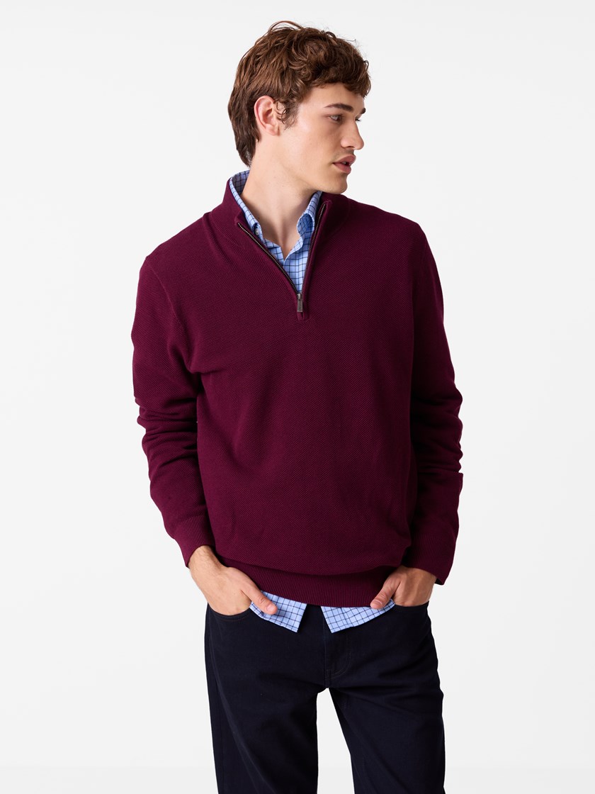 7515741 S83 7515741_S83_Jean Paul_Terry Zip Neck_A26_Modell (4)_Terry Zipneck S83.jpg_